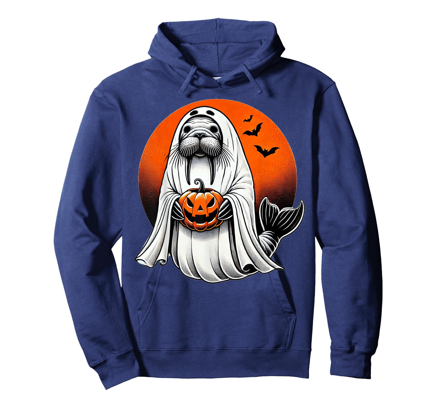 Halloween Seal Ghost Costume Walrus Jackolantern Pumpkin T-Shirt
