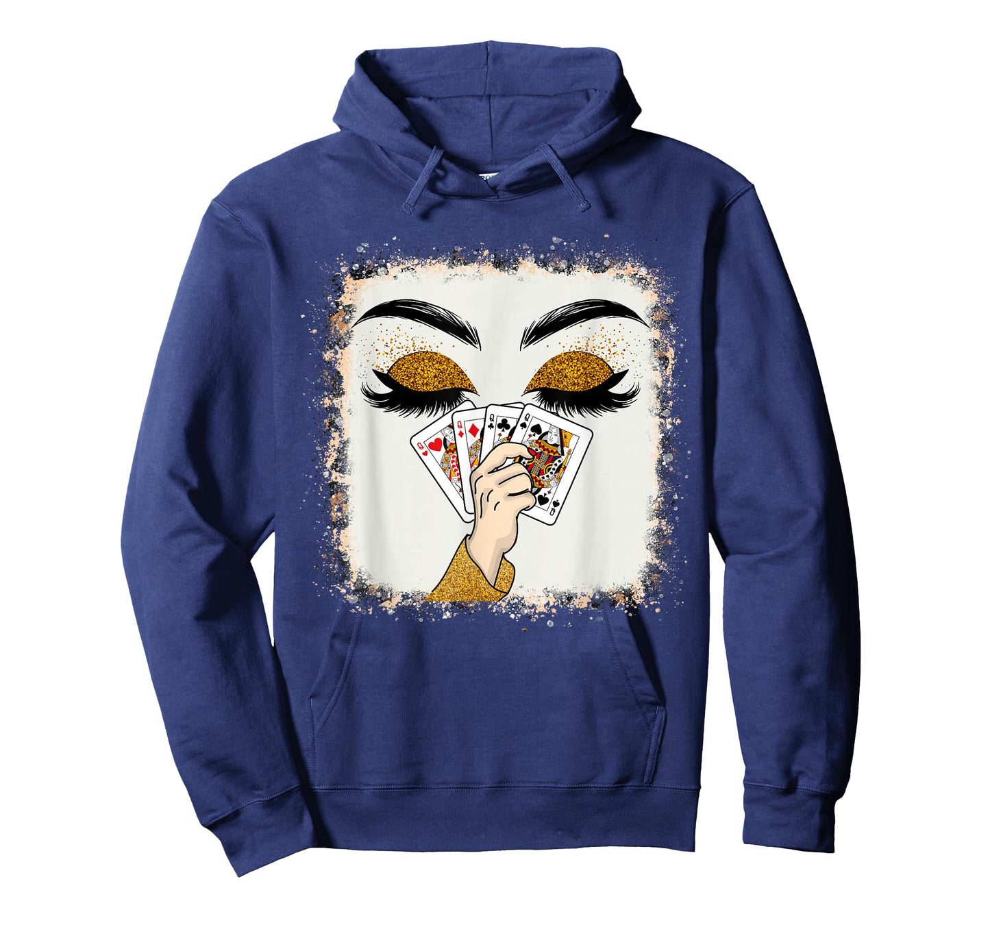 Womens All Queens Playing Her Hand Card Game Casino T-Shirt