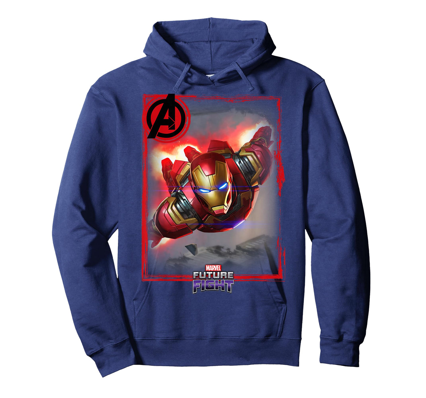 Marvel Future Fight Iron Man Portrait Graphic T-Shirt T-Shirt