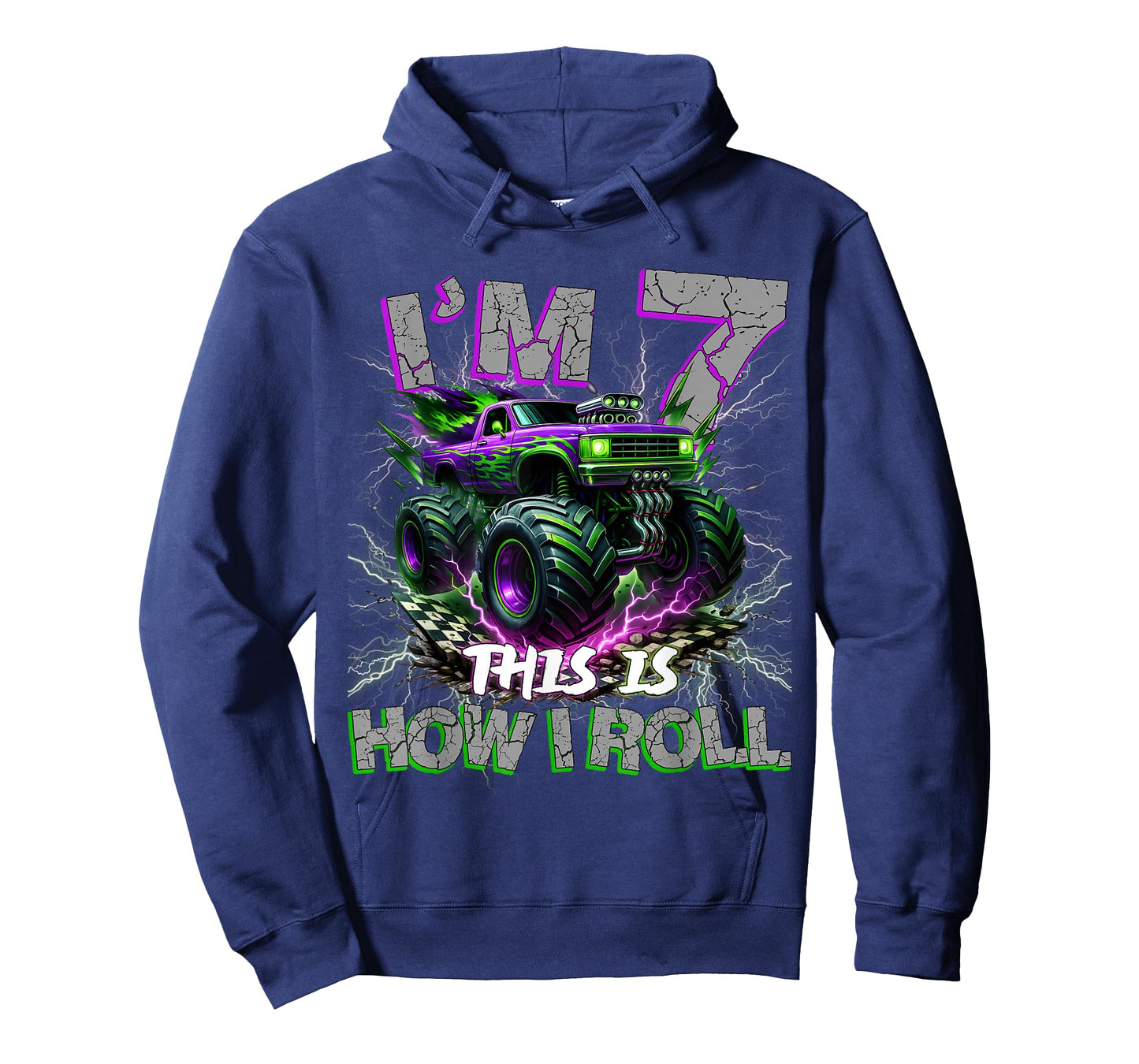 Im 7 Years Olds Monster Truck 7th Birthday Boy Gifts Outfit T-Shirt