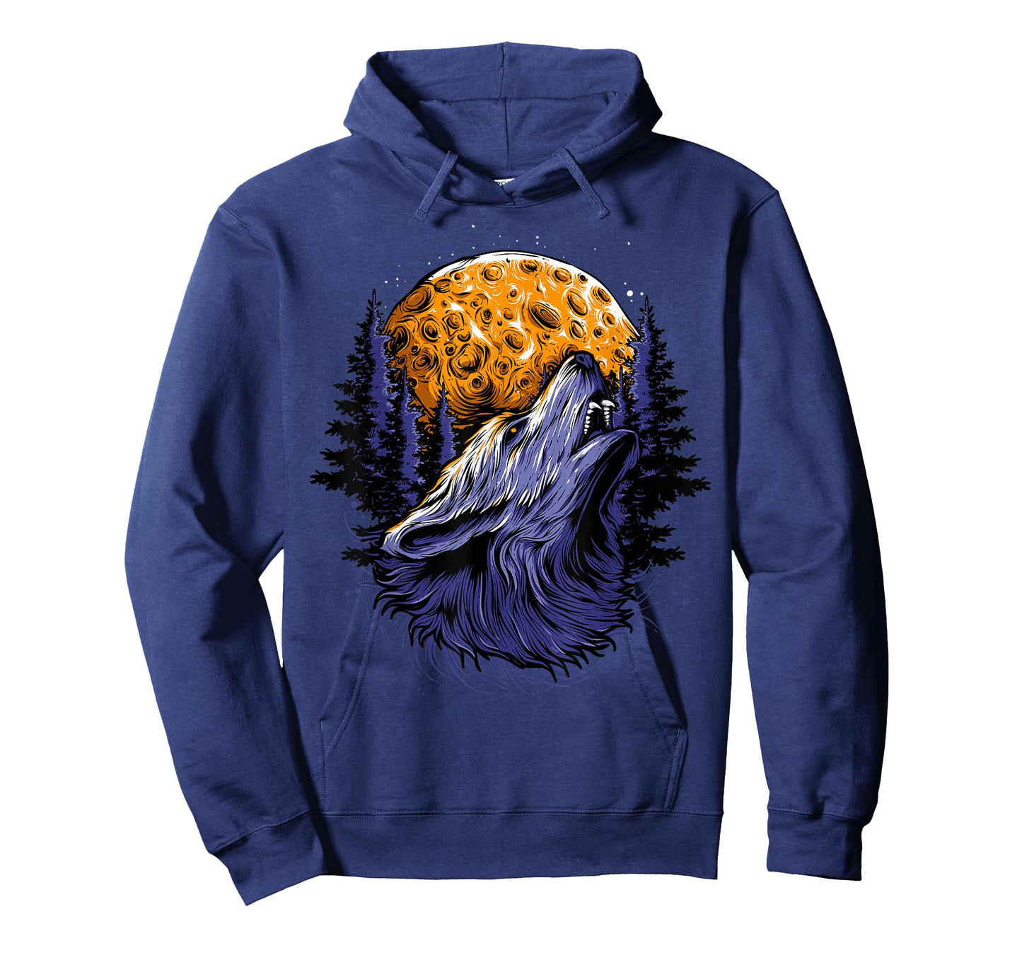 Wolf Howling At Moon Shirt for Girls and Women Vintage T-Shirt