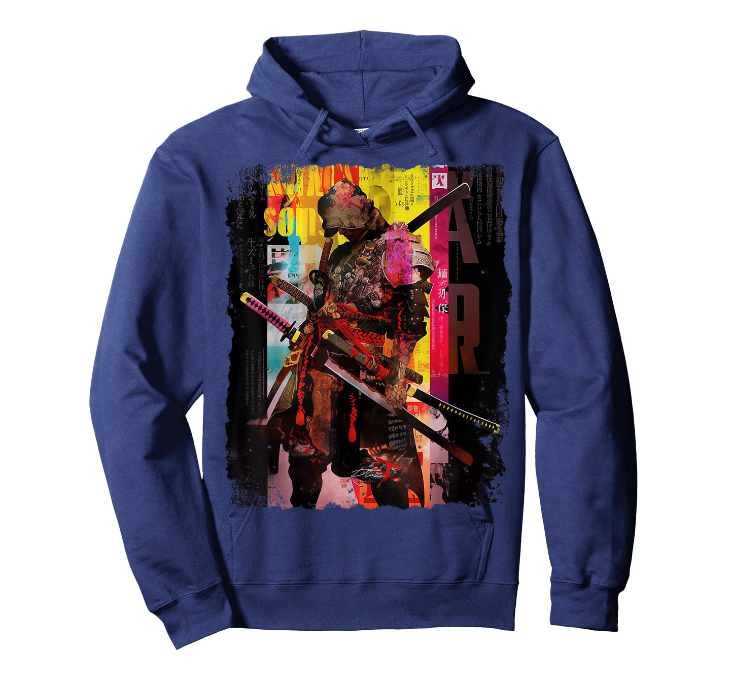 Hip Hop Y2K Vintage Hipster Edgy Urban Streetwear Samurai T-Shirt