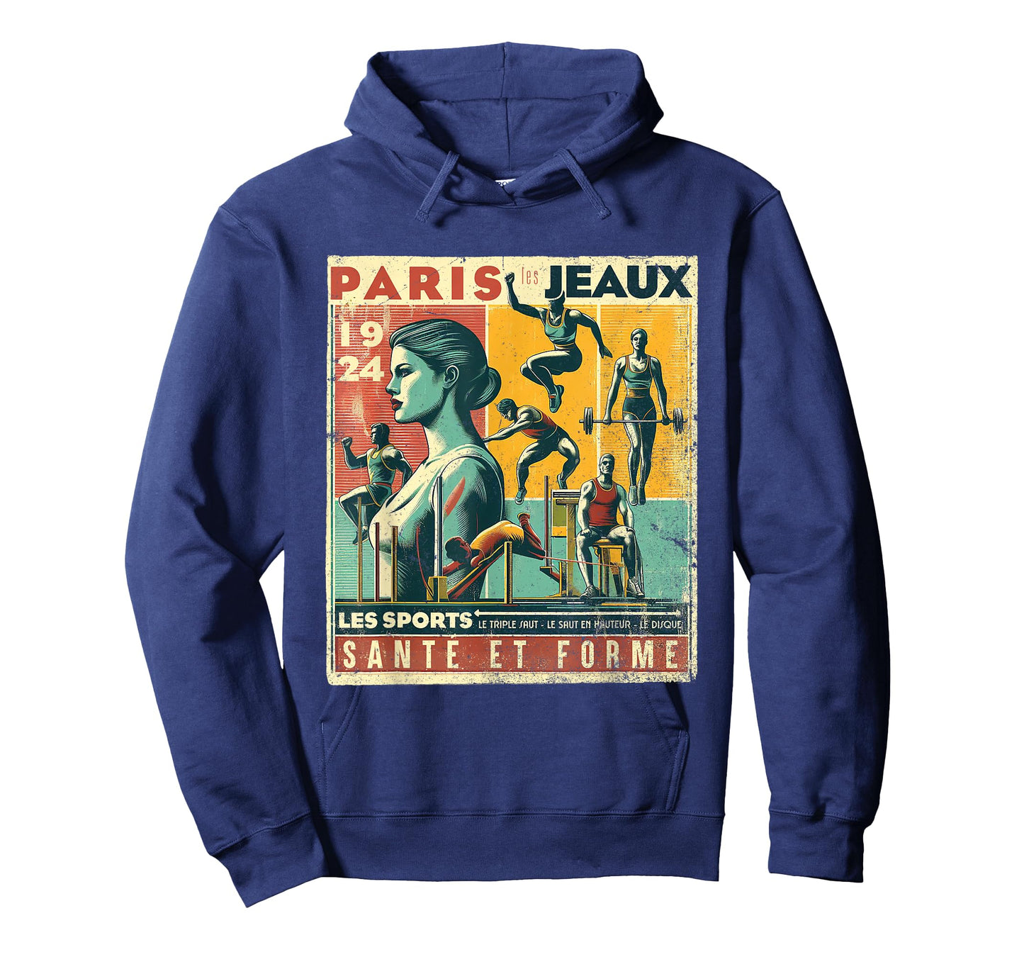 Paris Vintage The Games 1924 Health And Fitness T-Shirt
