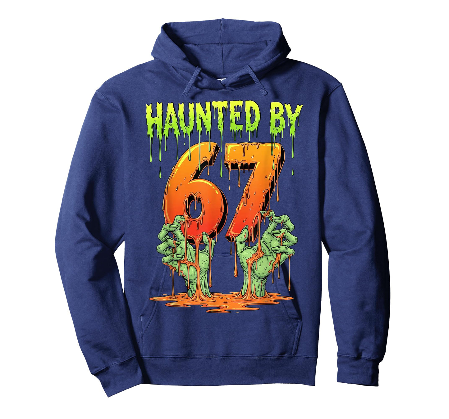 Haunted by 67 Funny Halloween Spooky Season Pumpkin Ghost T-Shirt
