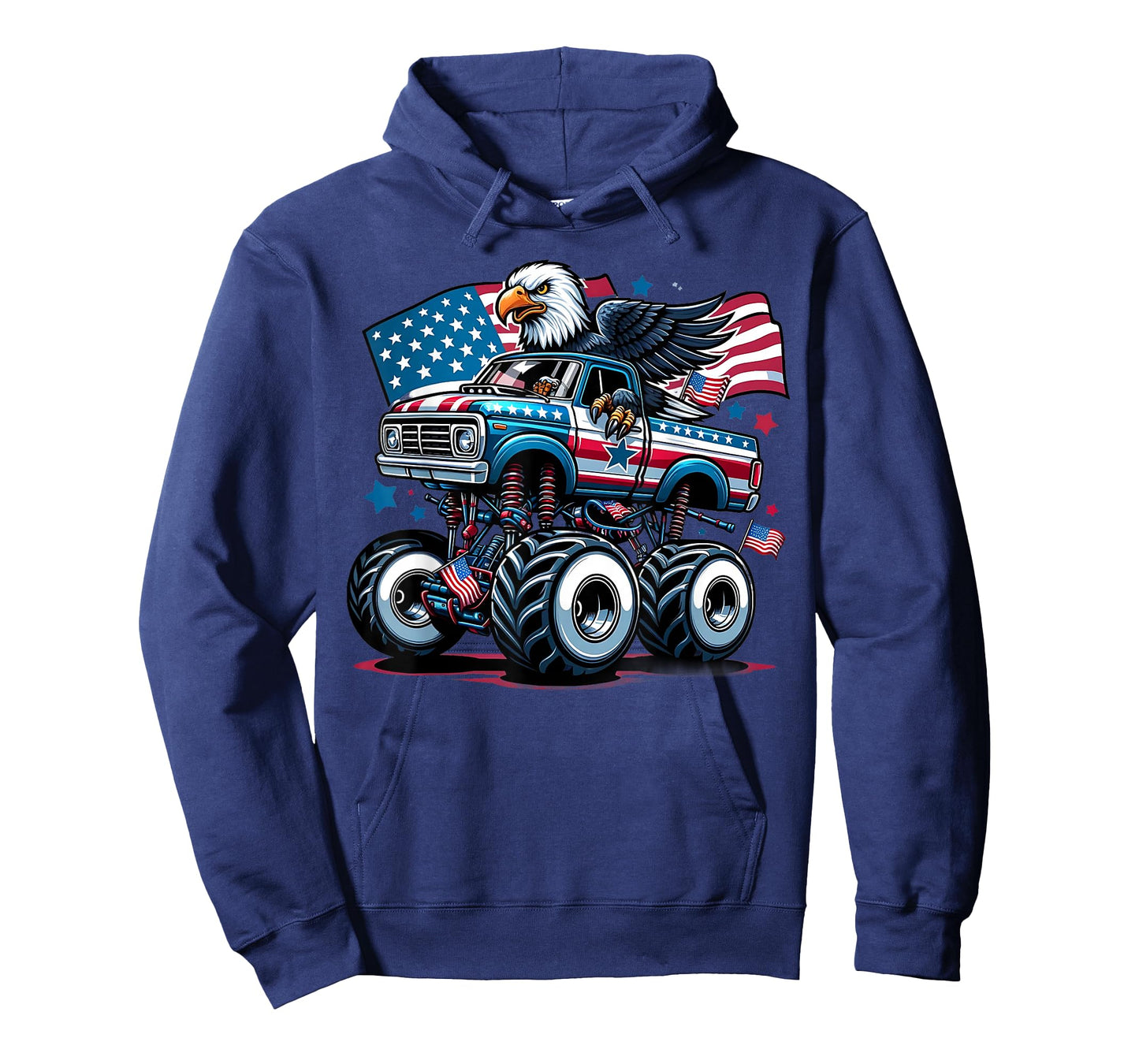 4th of July Shirts Boys American Flag USA Shirt Kids Eagle T-Shirt