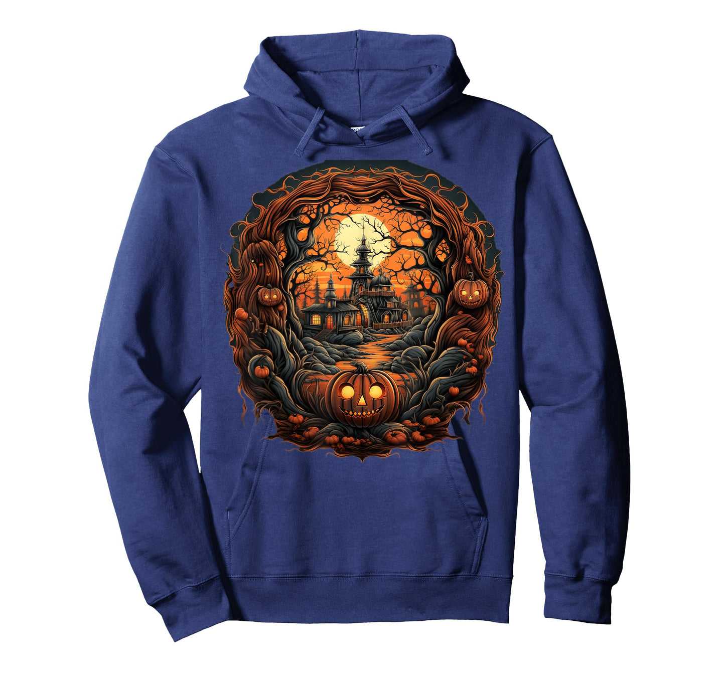 Spooky Haunted Scene T-Shirt for Men Women Youth T-Shirt