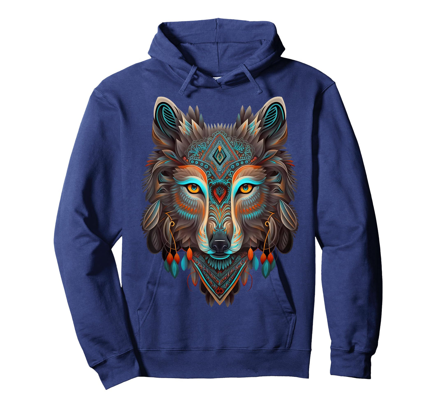 Azteca Wolf Traditional Mexican Art Ancient Aztec Mexico T-Shirt