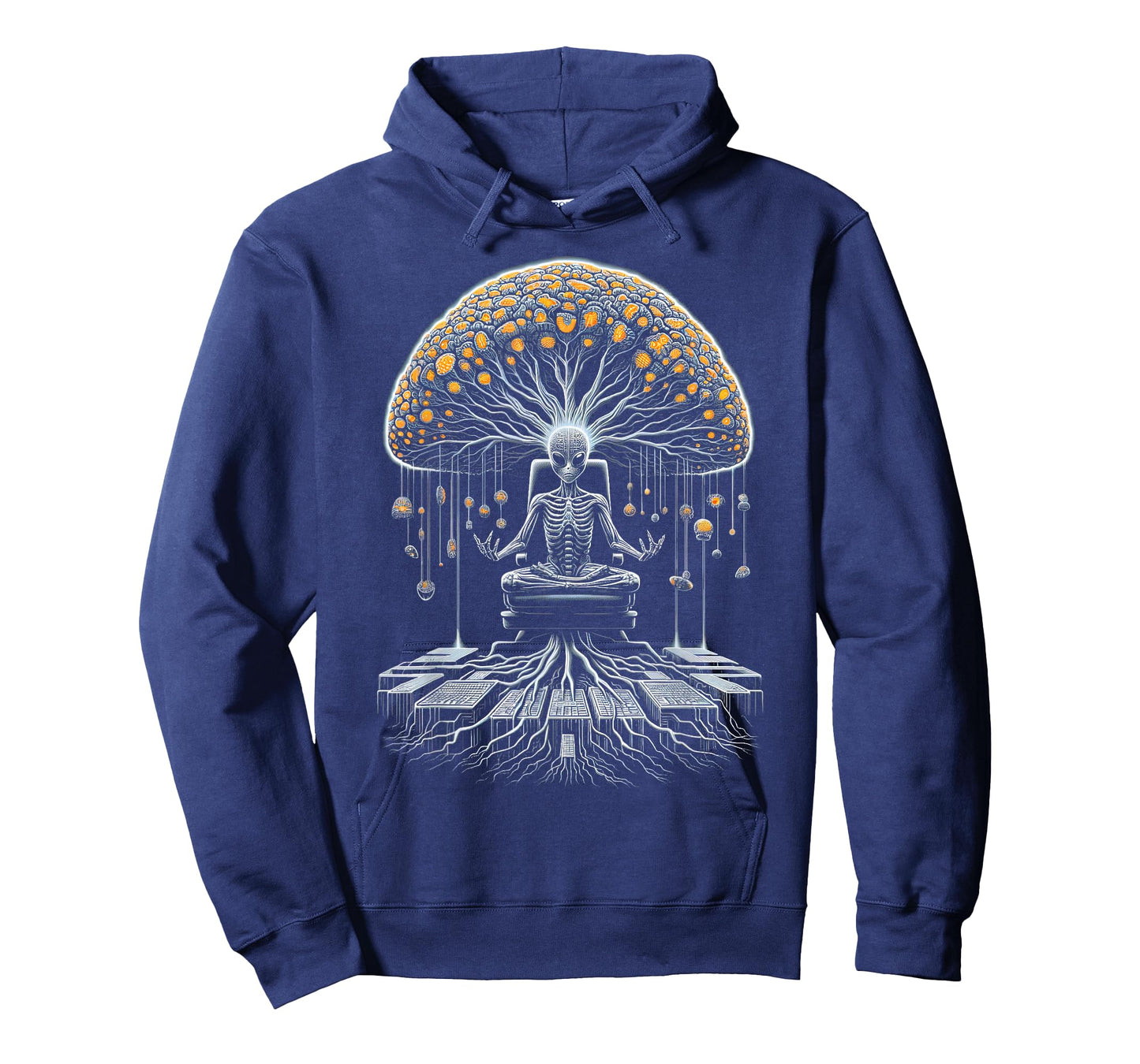 Shamanic Technologies Unisex-Adults Tree of Life Mystical Art T-Shirt, Black, Small, Short Sleeve