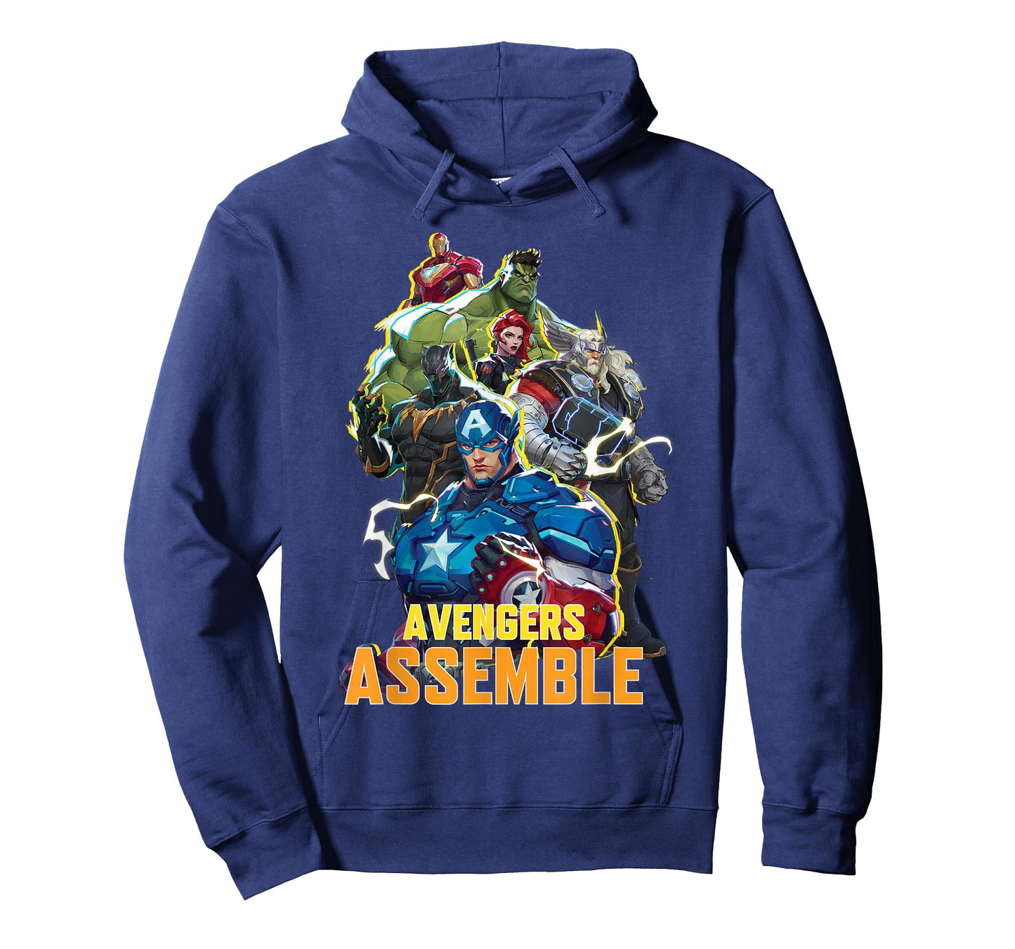Marvel Rivals Avengers Assemble Electric Group Shot T-Shirt