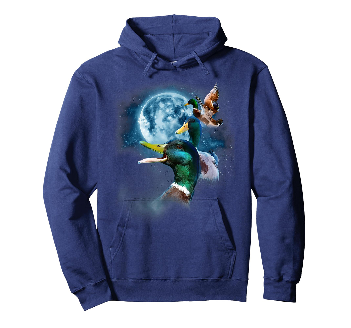 Funny Mallard Duck Shirt - Howling at the Moon Duck T-Shirt