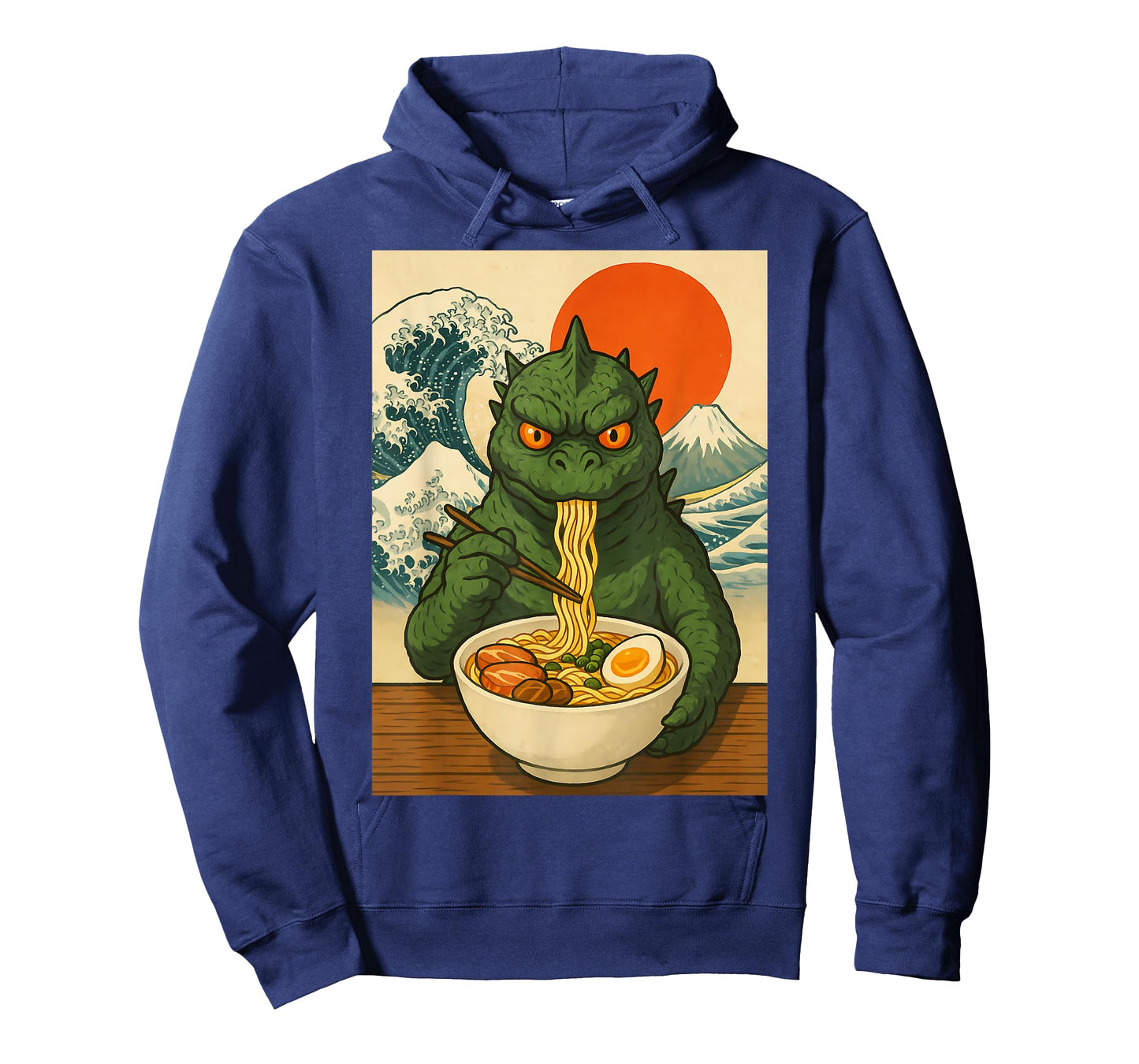 Funny Kaiju Monster Ramen Japanese Kawaii Anime Graphic T-Shirt