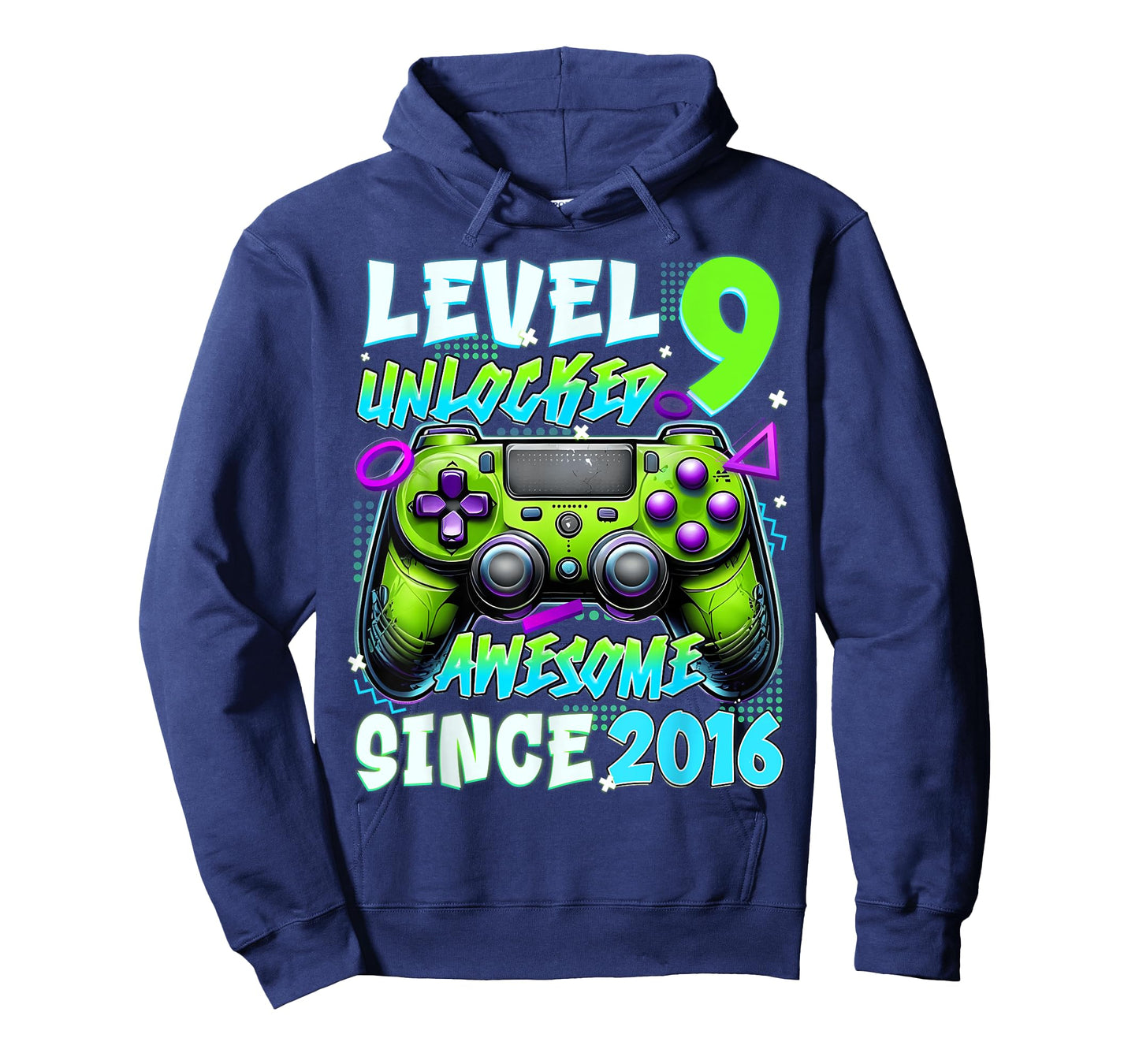 9th Birthday Video Game Level 9 Unlocked Awesome Since 2016 T-Shirt