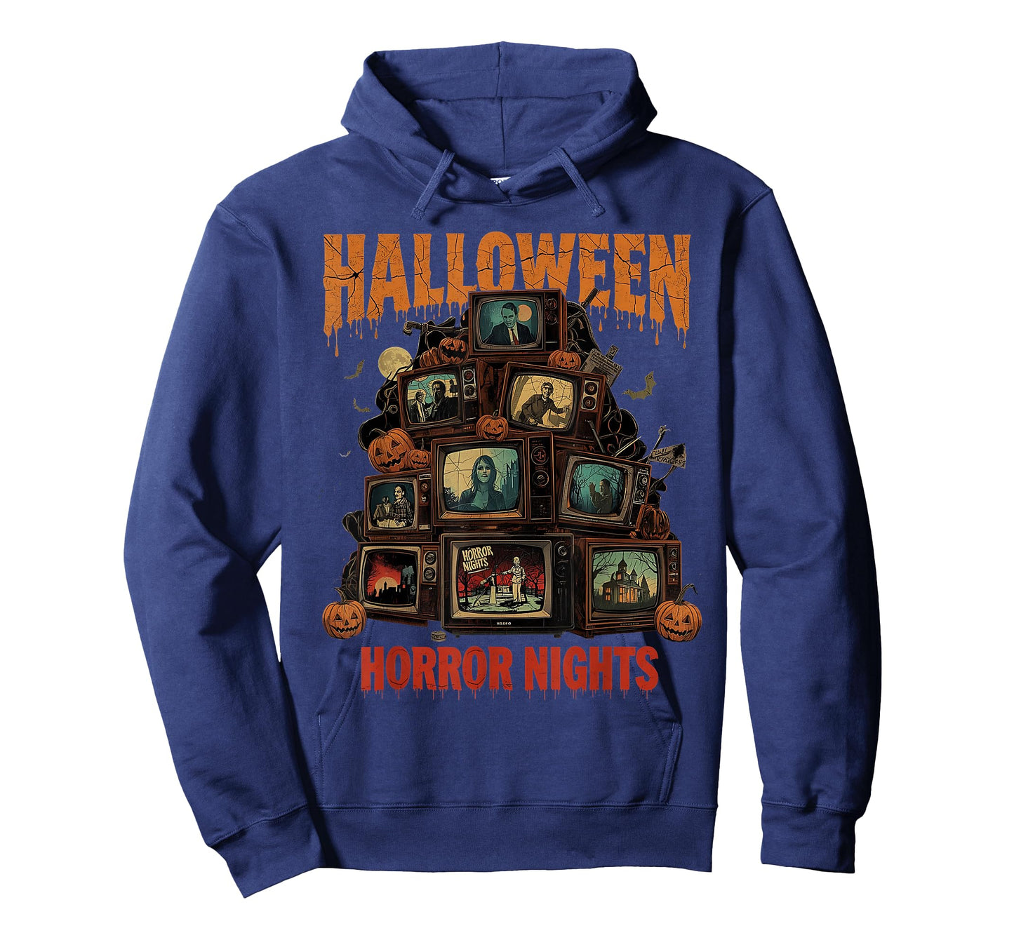 Halloween Horror Nights Retro Spooky TV Design T-Shirt