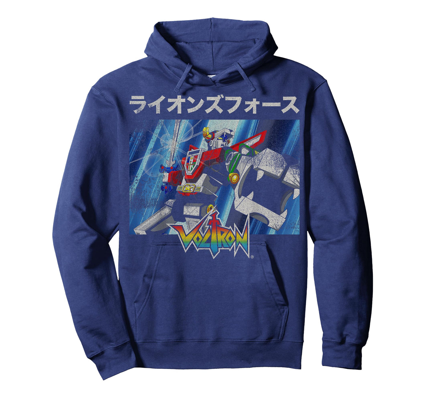 Voltron Defender of The Universe Kanji Action Scene Portrait T-Shirt