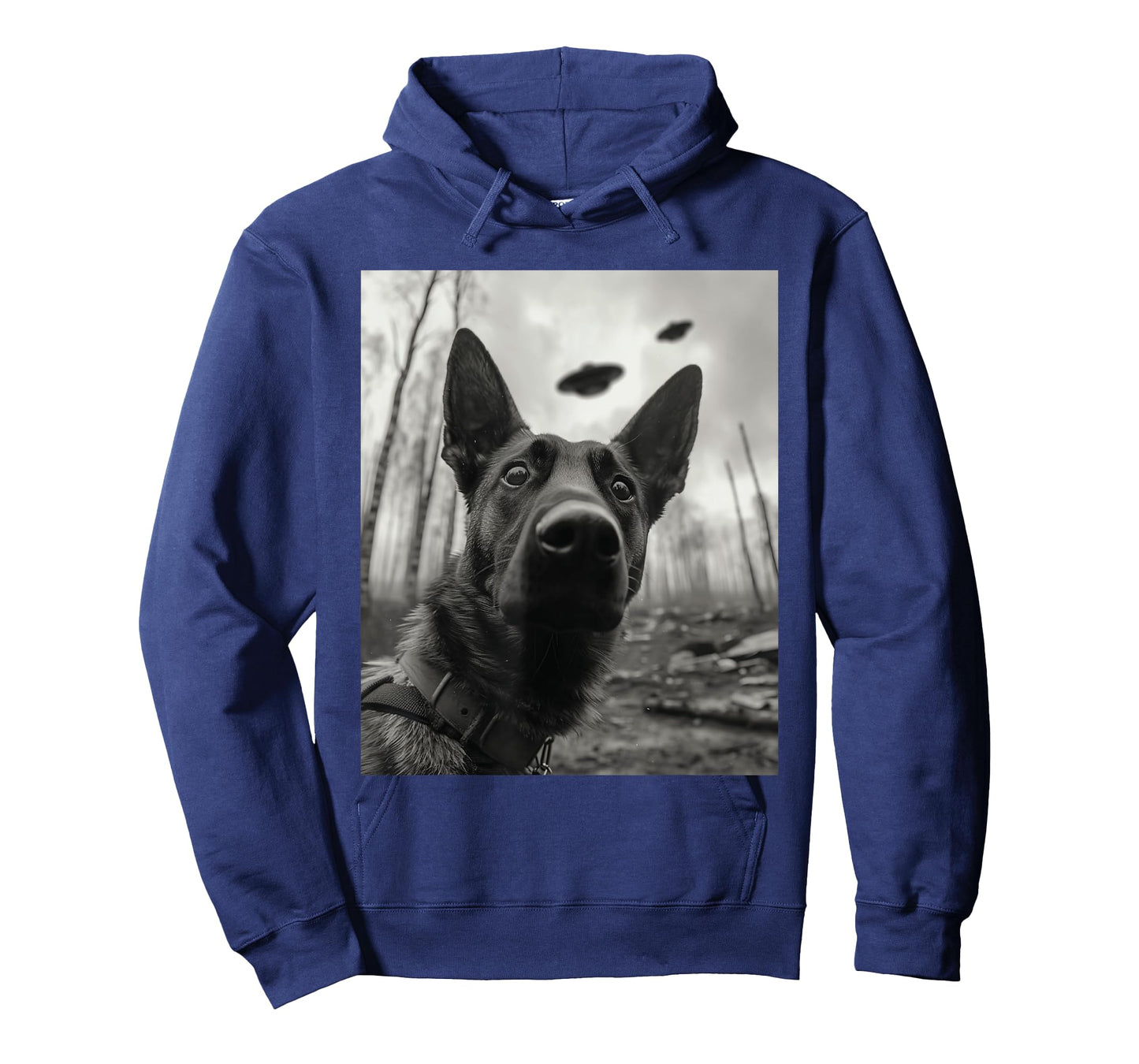 Dog Mom Dad - Funny Alien Selfie Malinois UFO Men Women T-Shirt