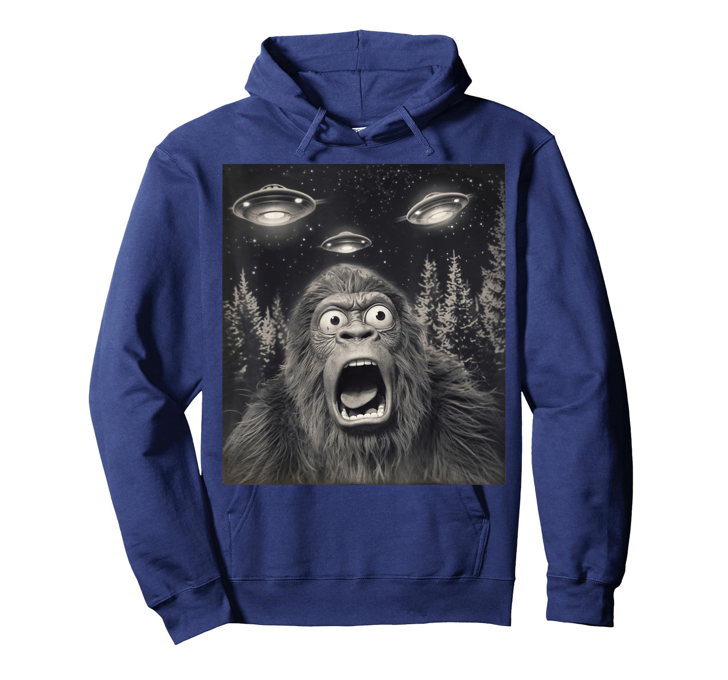 Bigfoot UFO | Funny Invasion Meme Alien Sasquatch UFO Selfie T-Shirt