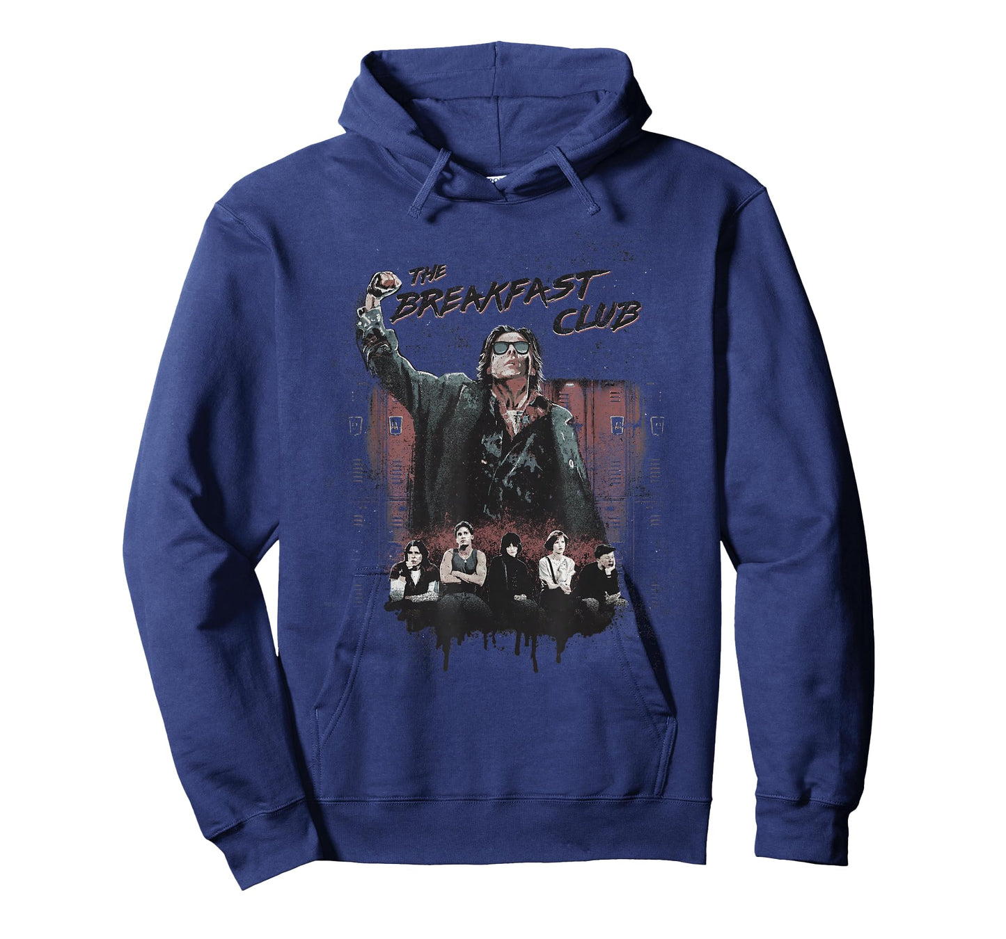 Breakfast Club Distressed Main Cast Logo Collage T-Shirt