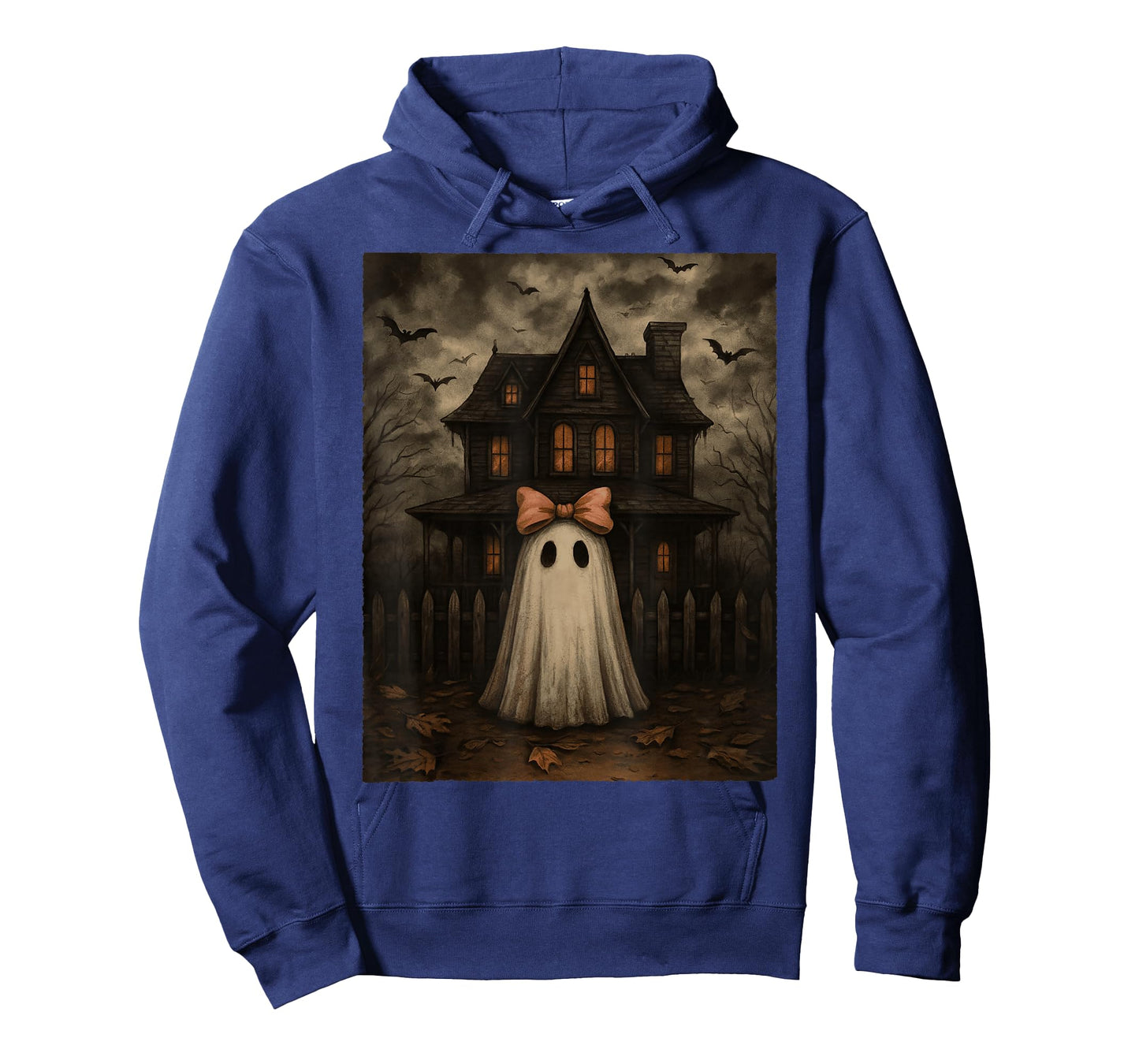 Vintage Spooky Scary Ghost Haunted House Midnight Halloween T-Shirt
