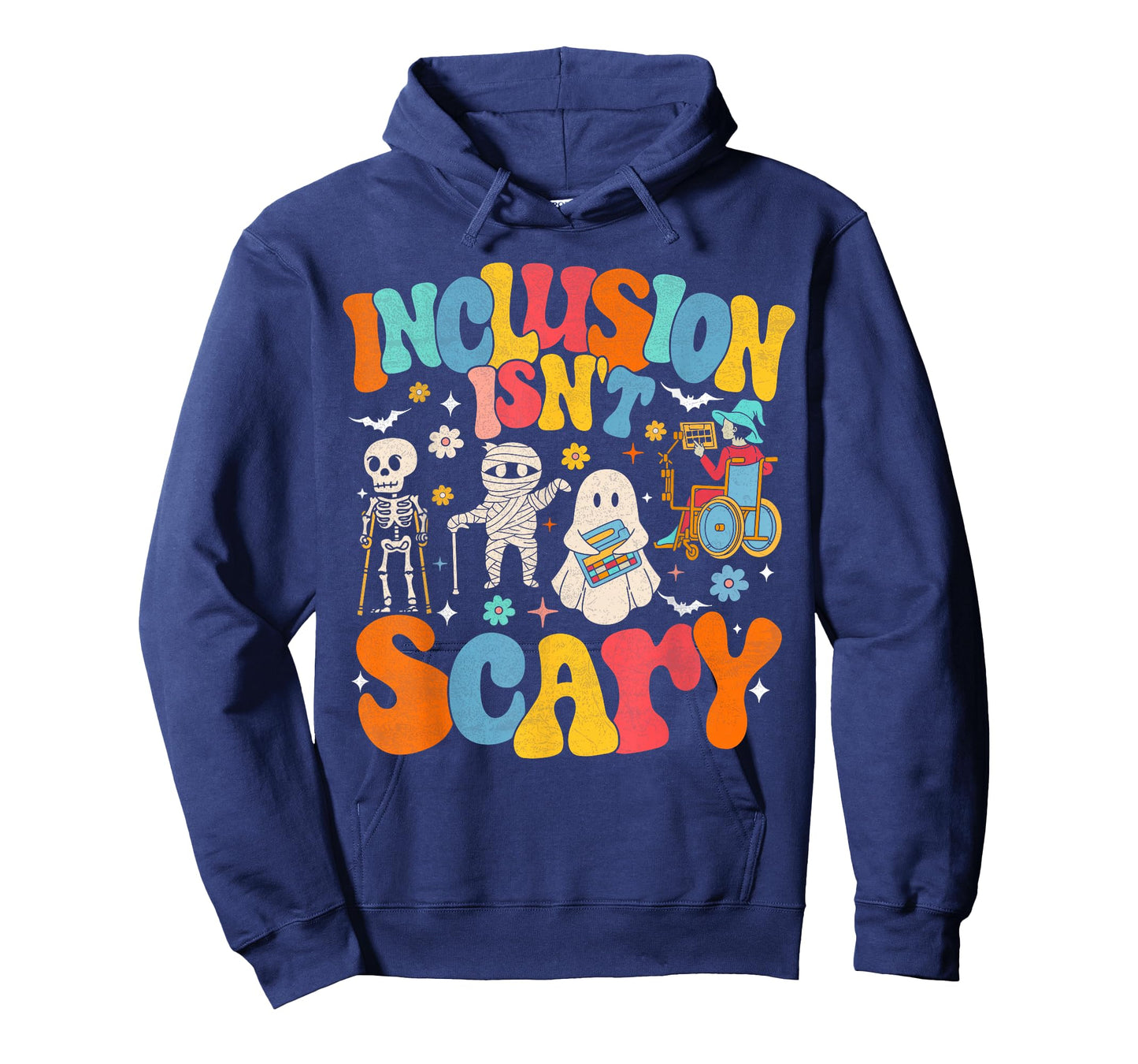 Inclusion Isn't Scary Ghost Mummy Halloween SLP Sped Teacher T-Shirt