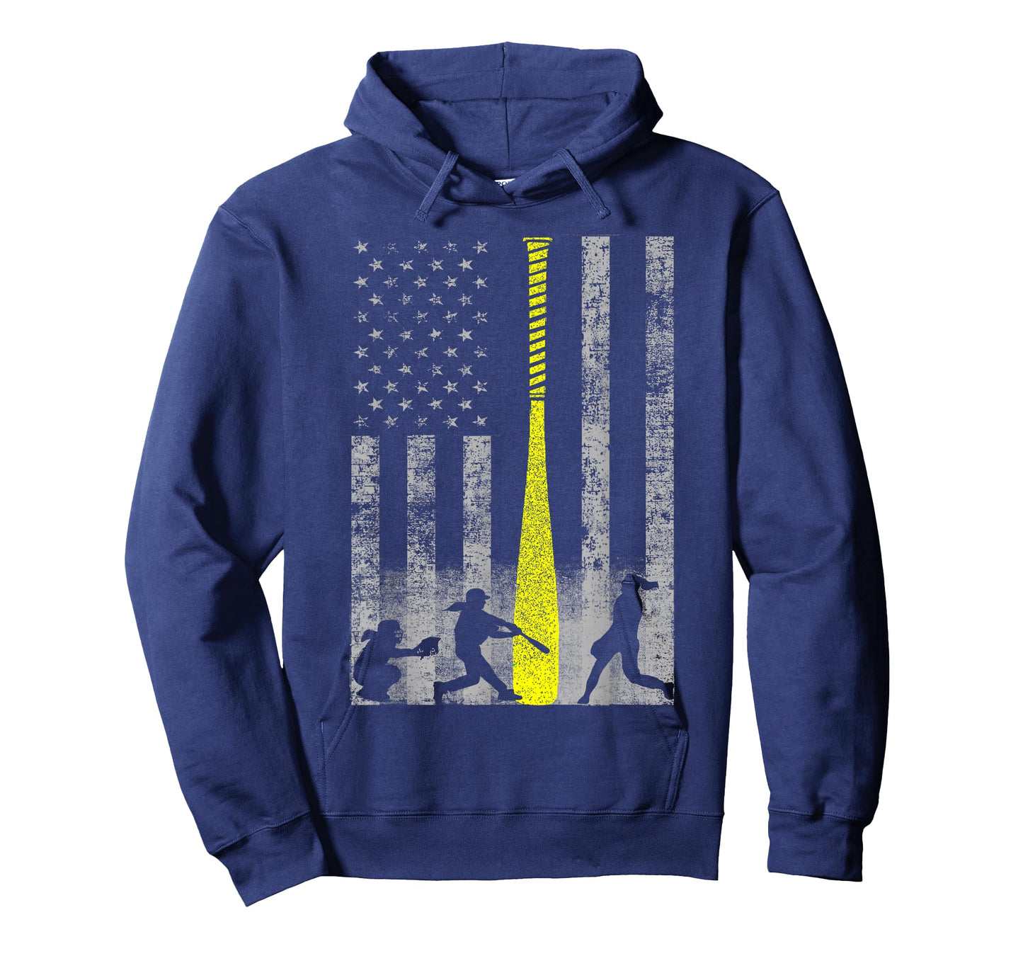 Yellow Softball Flag Shirt - Yellow Bat Flag T-Shirt T-Shirt