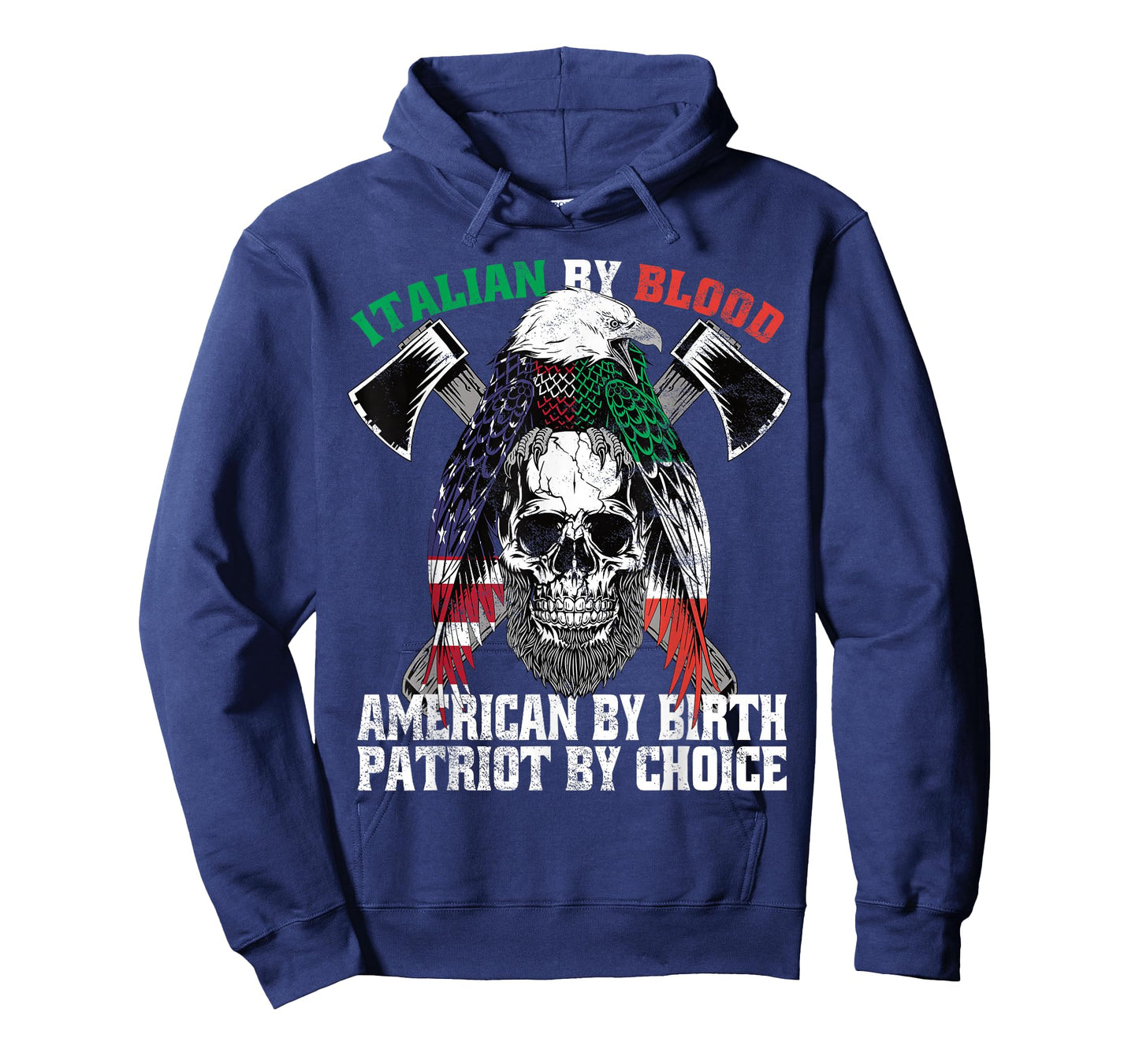 Italian By Blood American By Birth Patriot by Choice Eagle T-Shirt