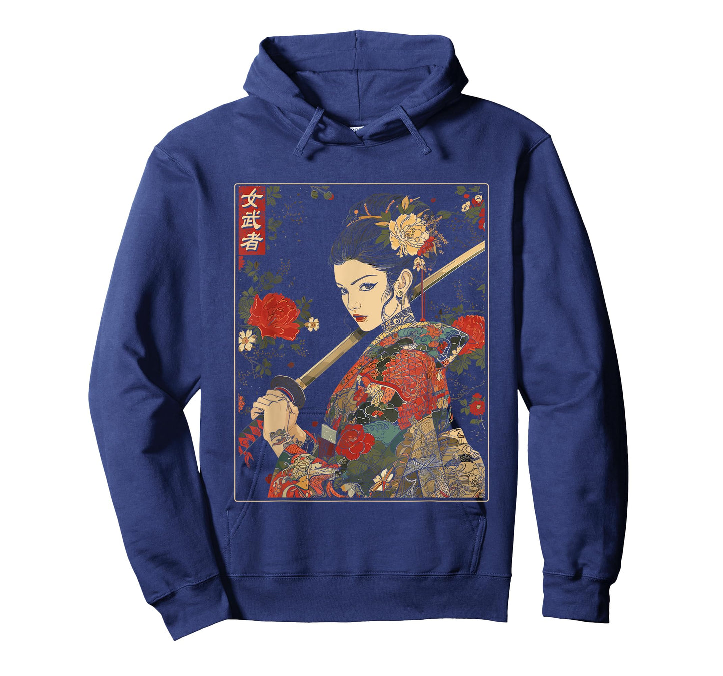 Japanese Gothic Samurai Art Woman With Katana Sword T-Shirt