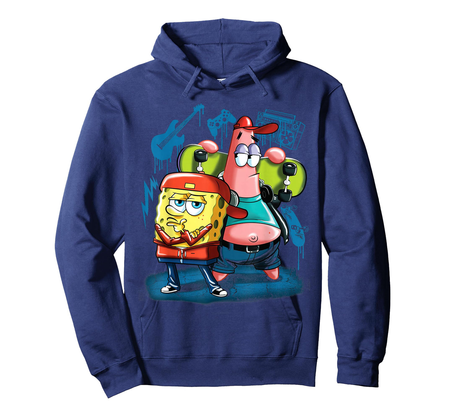 Punk Rock Spongebob With Patrick Star T-Shirt