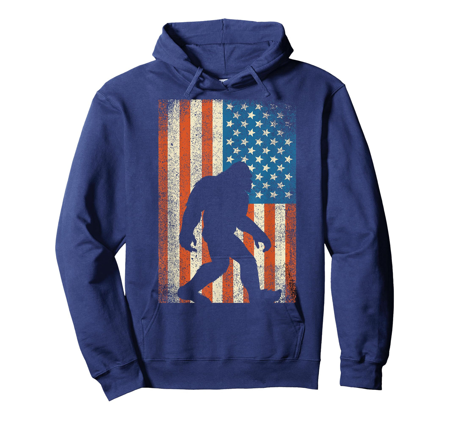 Bigfoot Sasquatch I Believe T-Shirt Patriot American Flag USA T-Shirt