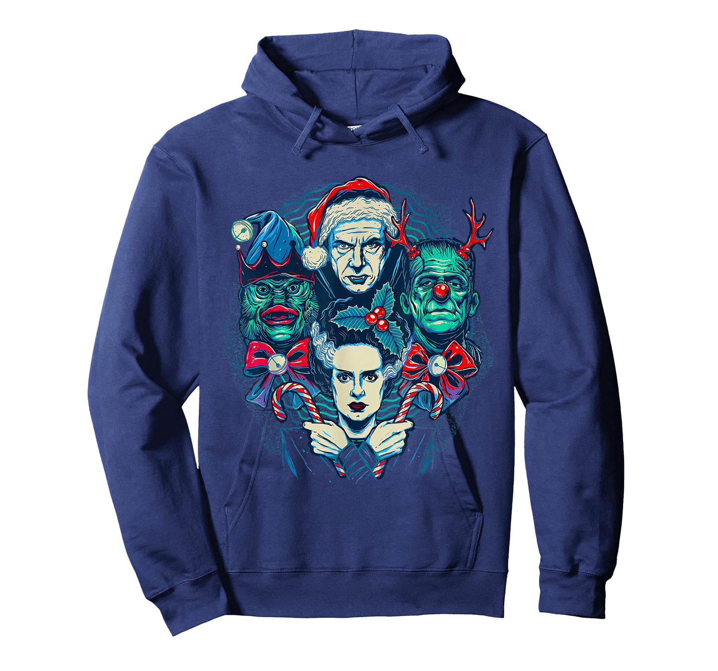 Vintage Funny Frankenstein Monsters Mash Spooky Christmas T-Shirt