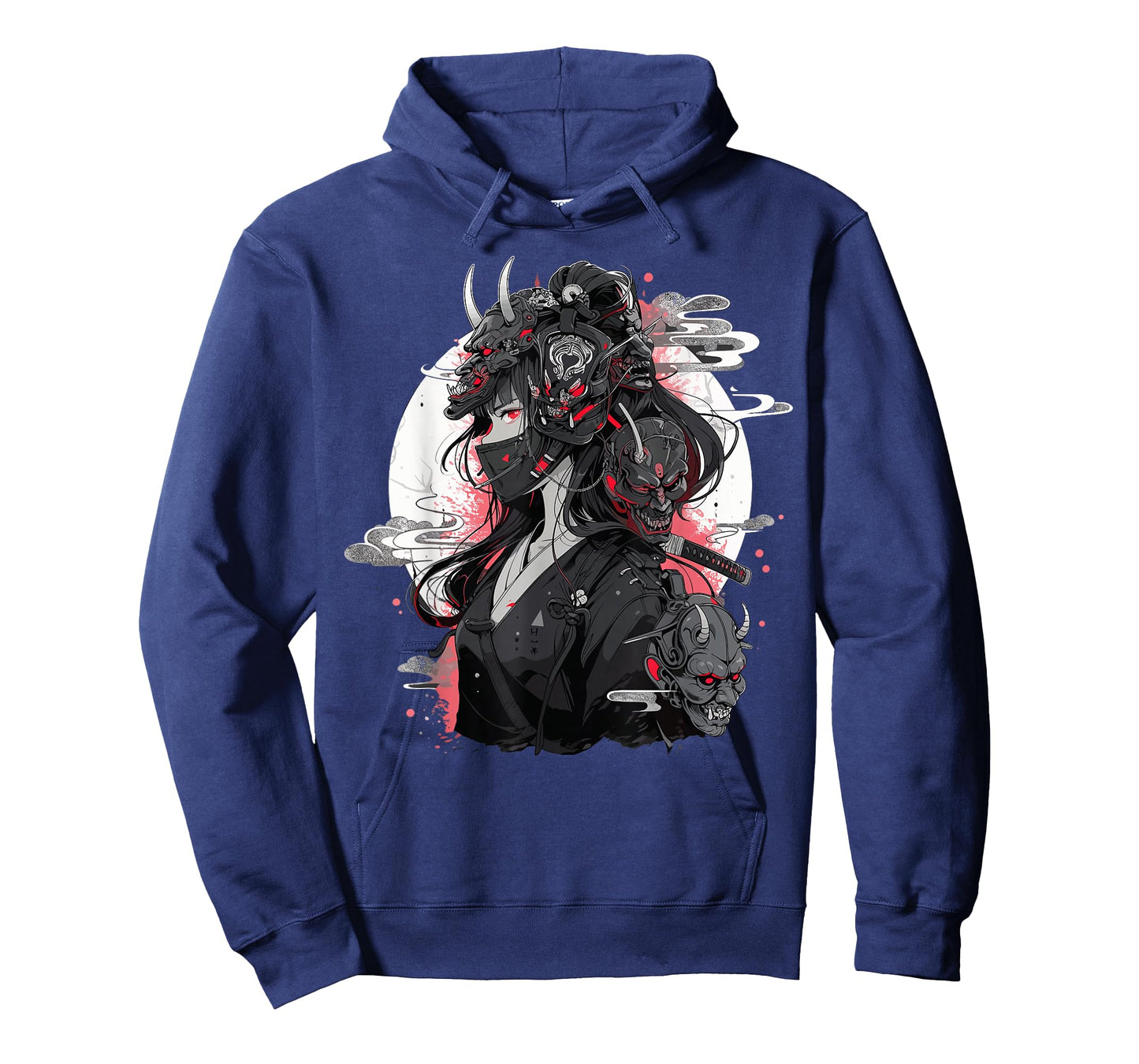 Anime Girl Gothic Waifu Japanese Kawaii Otaku Oni Mask T-Shirt