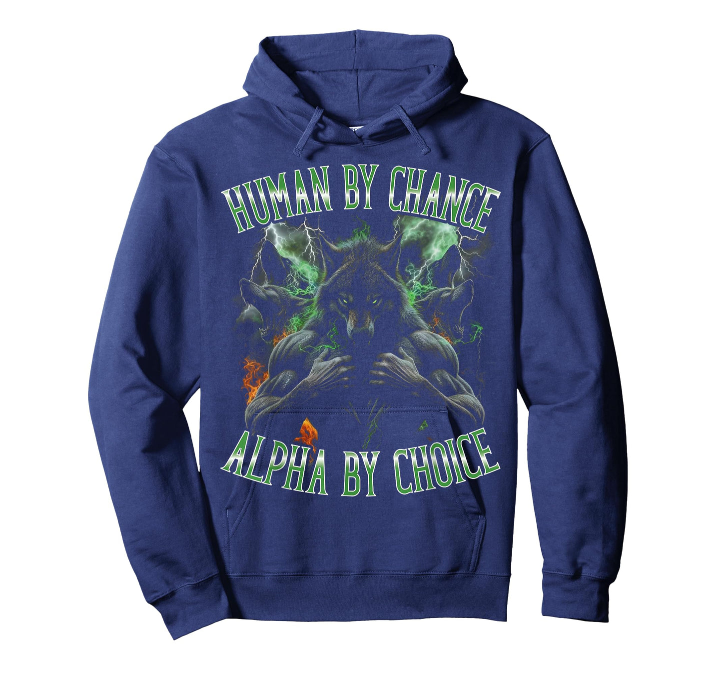 Human by Chance, Alpha by Choice Funny Bootleg Sigma Wolf T-Shirt
