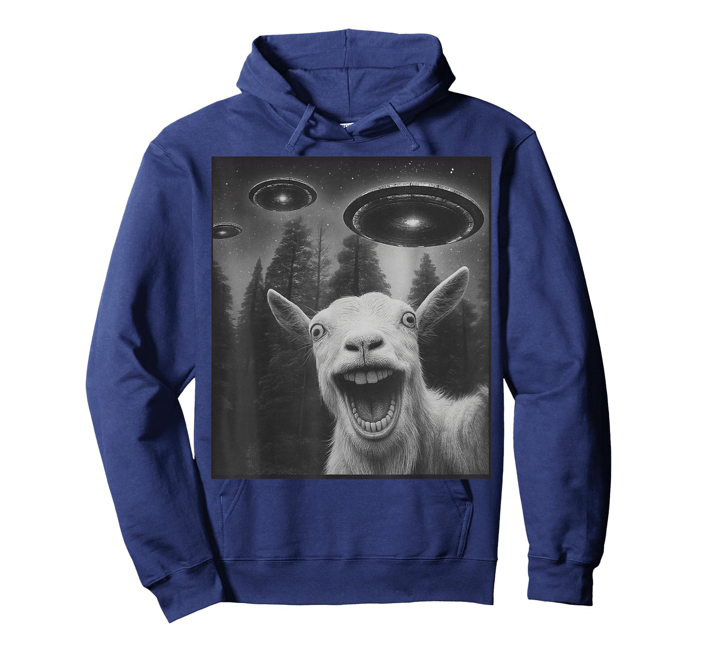 Funny Goat Selfie Alien UFO Gifts for Men Women Teen Boy Kid T-Shirt