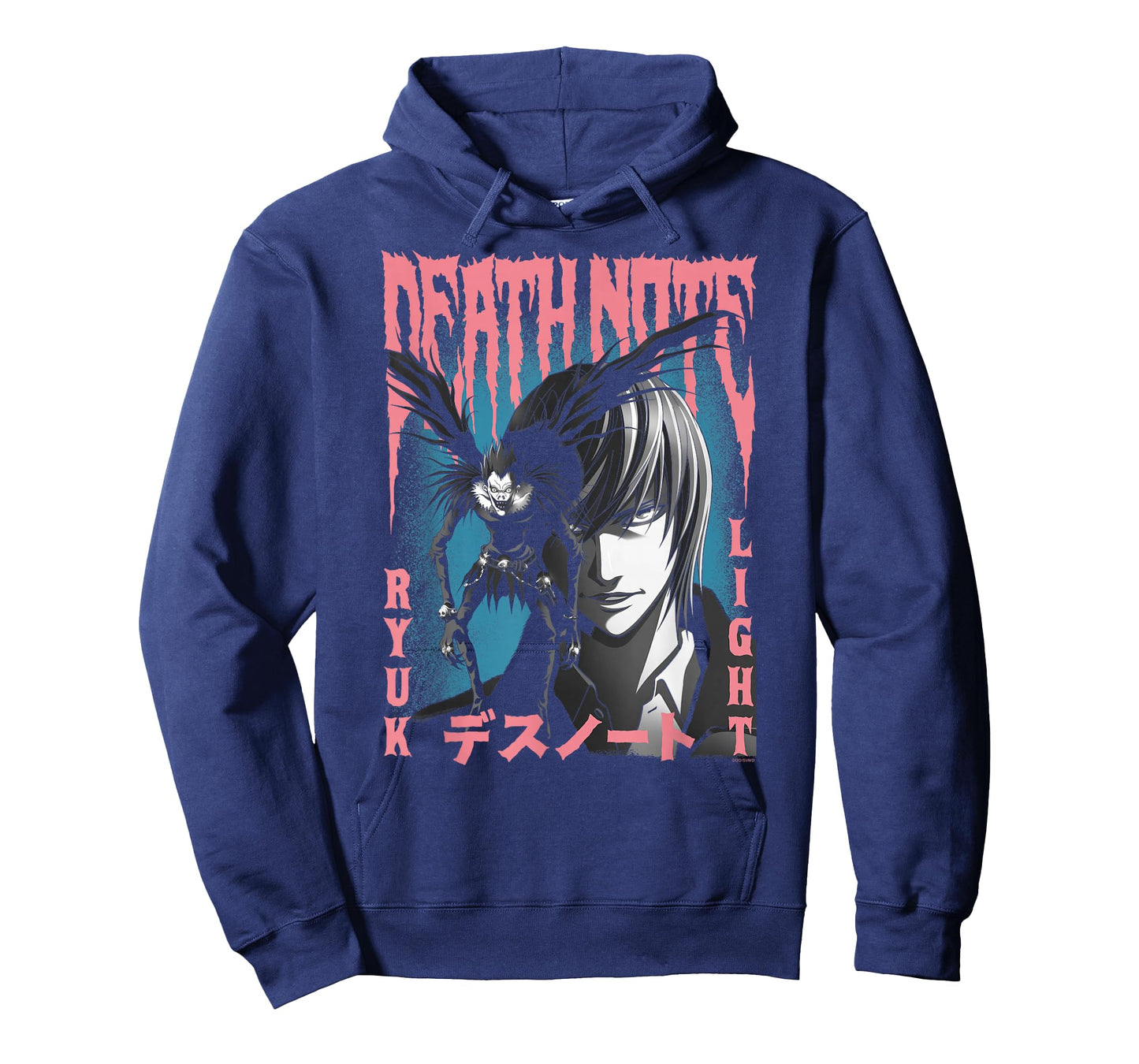 Death Note Pink and Blue Horror Poster Anime T-Shirt