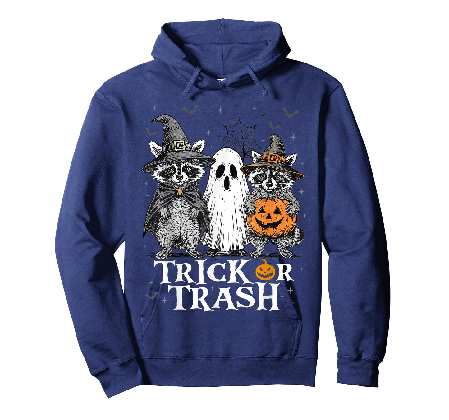 Racoon Trick Or Trash Ghost Witch Pumpkin Jack o Lantern T-Shirt
