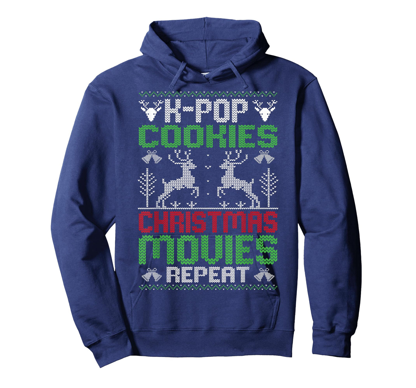 K-Pop Cookies Christmas Movies Repeat Korean Pop Music Xmas T-Shirt