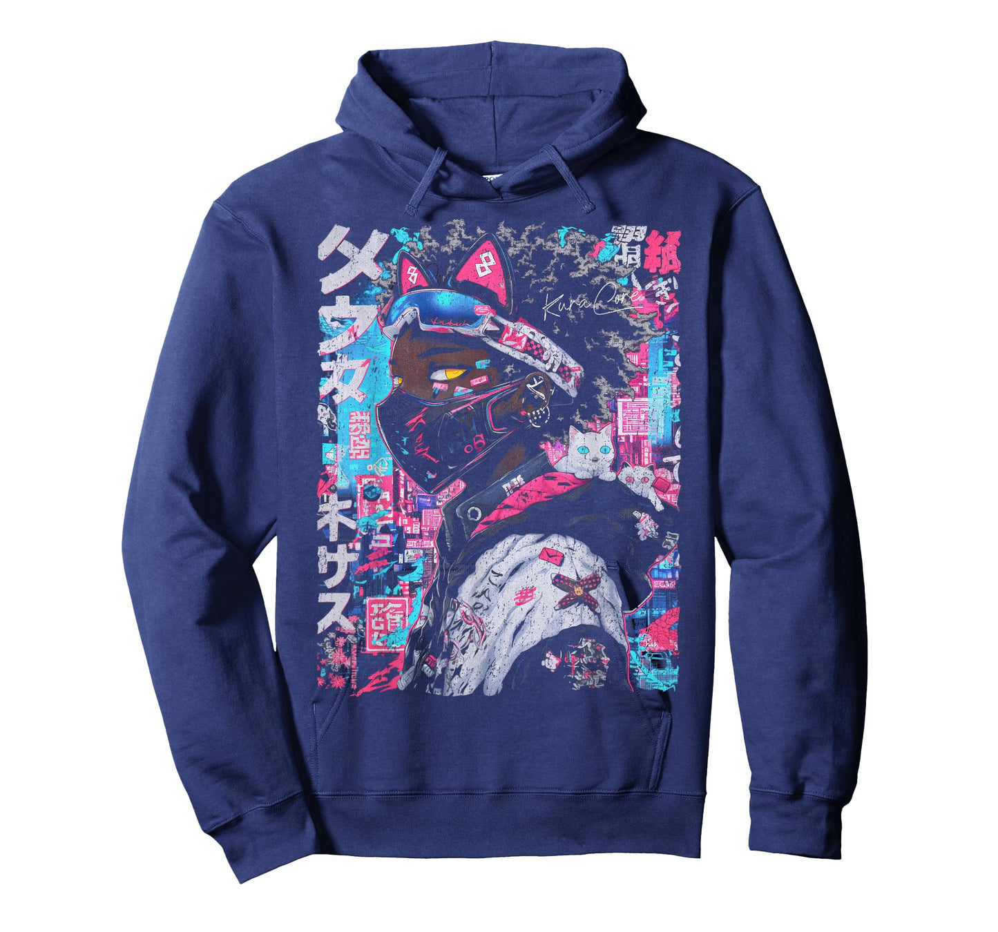 Japanese Streetwear Afro Cyberpunk Y2K Techwear Manga Anime T-Shirt