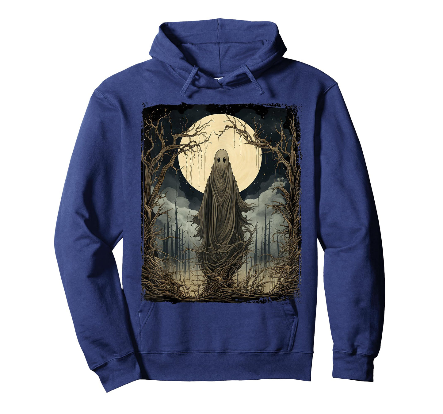Vintage Art Men Women Retro Scary Gothic Halloween Ghost T-Shirt