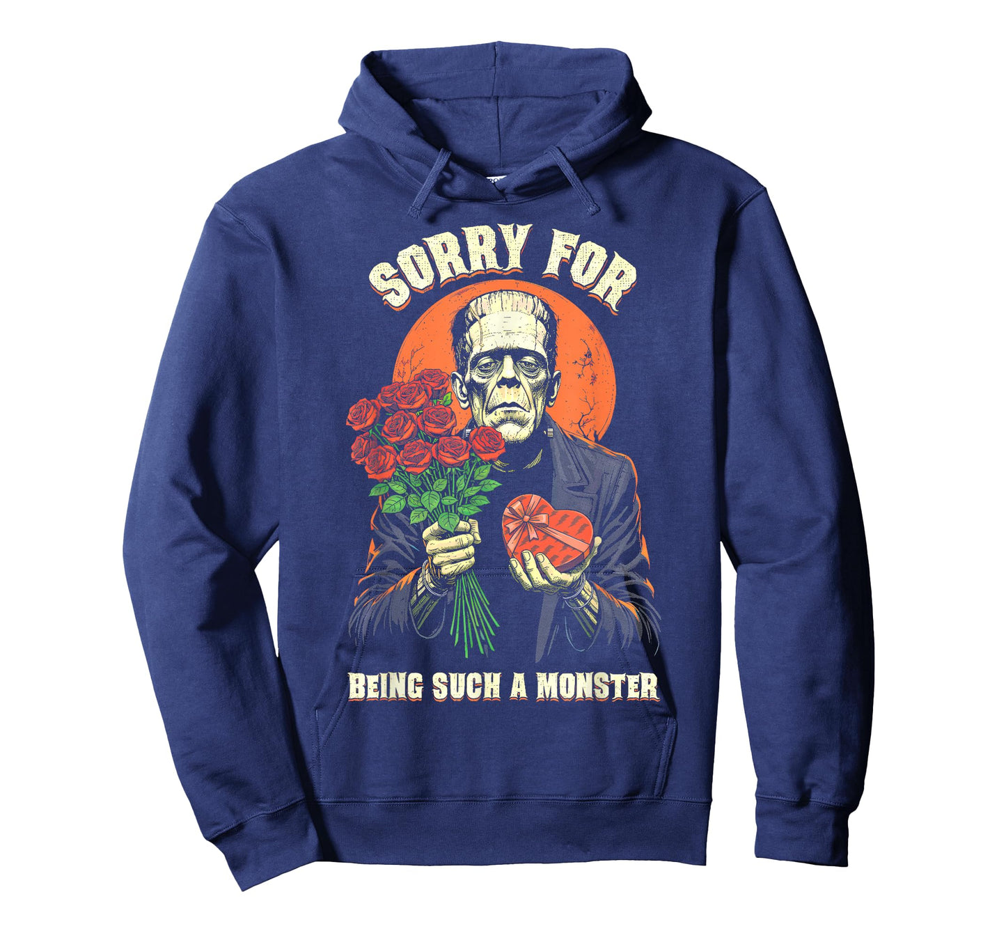 Funny Frankenstein Sorry Monster Roses Chocolate Halloween T-Shirt