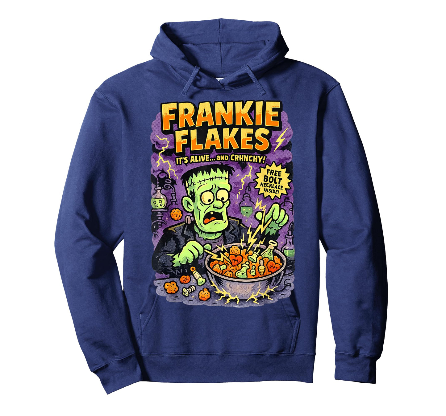 Retro Funny Frankie Flakes Cereal Frankenstein Monster Lover T-Shirt
