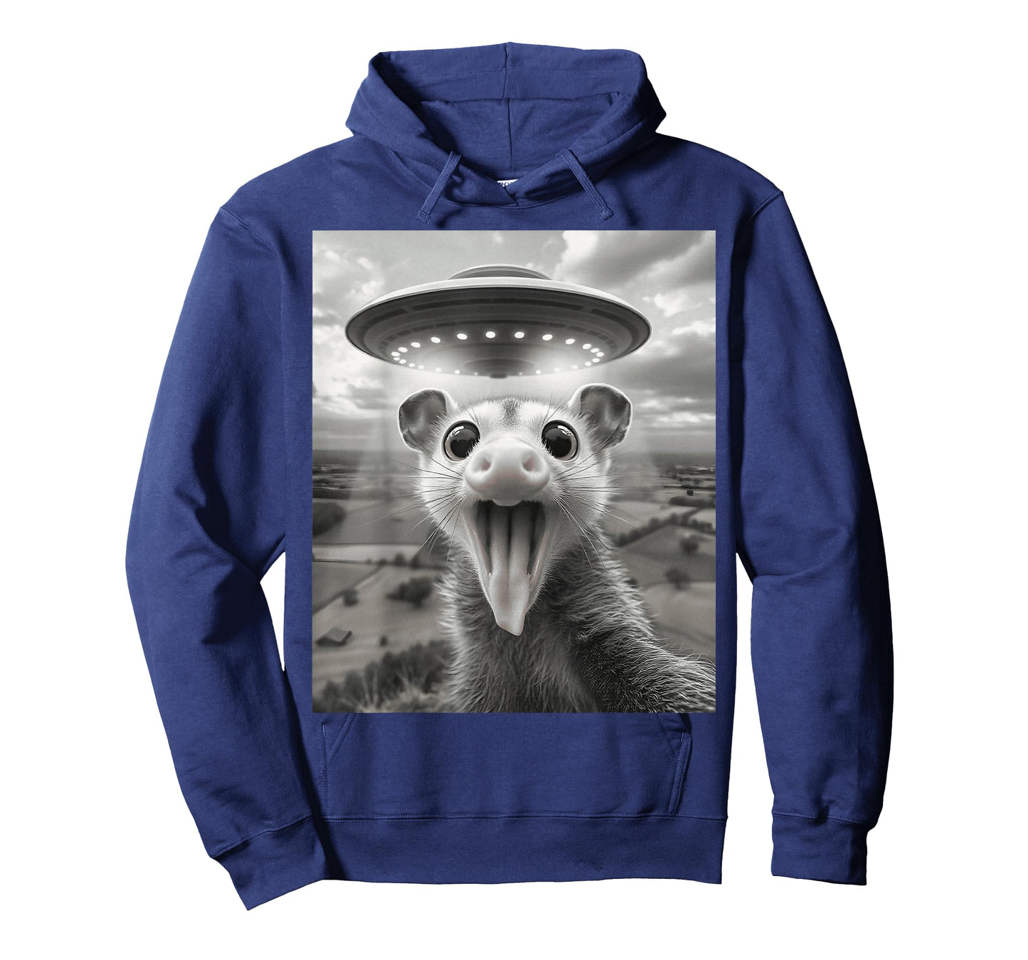Opossum Selfie Alien UFO Possum T-Shirt
