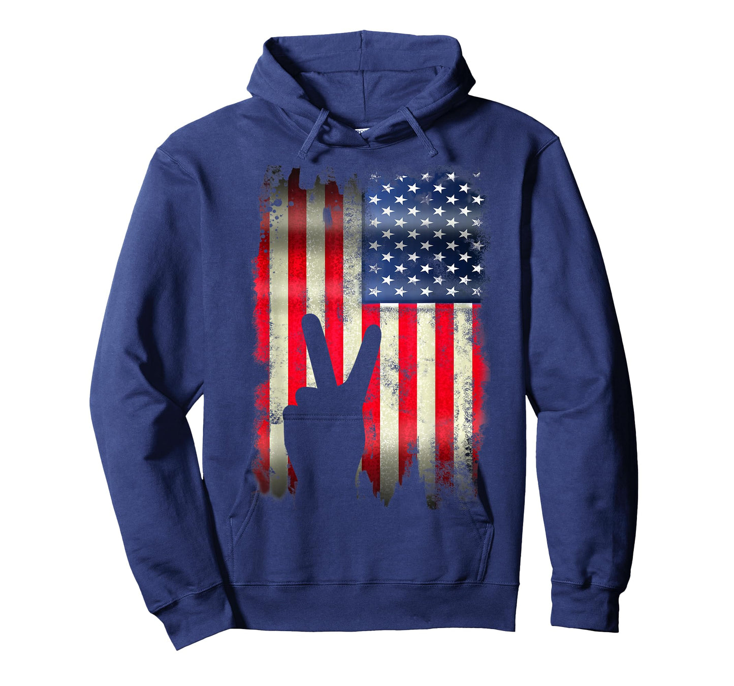 USA American Flag 4th of July Peace Sign Patriotic Gift T-Shirt for Women Kids Men