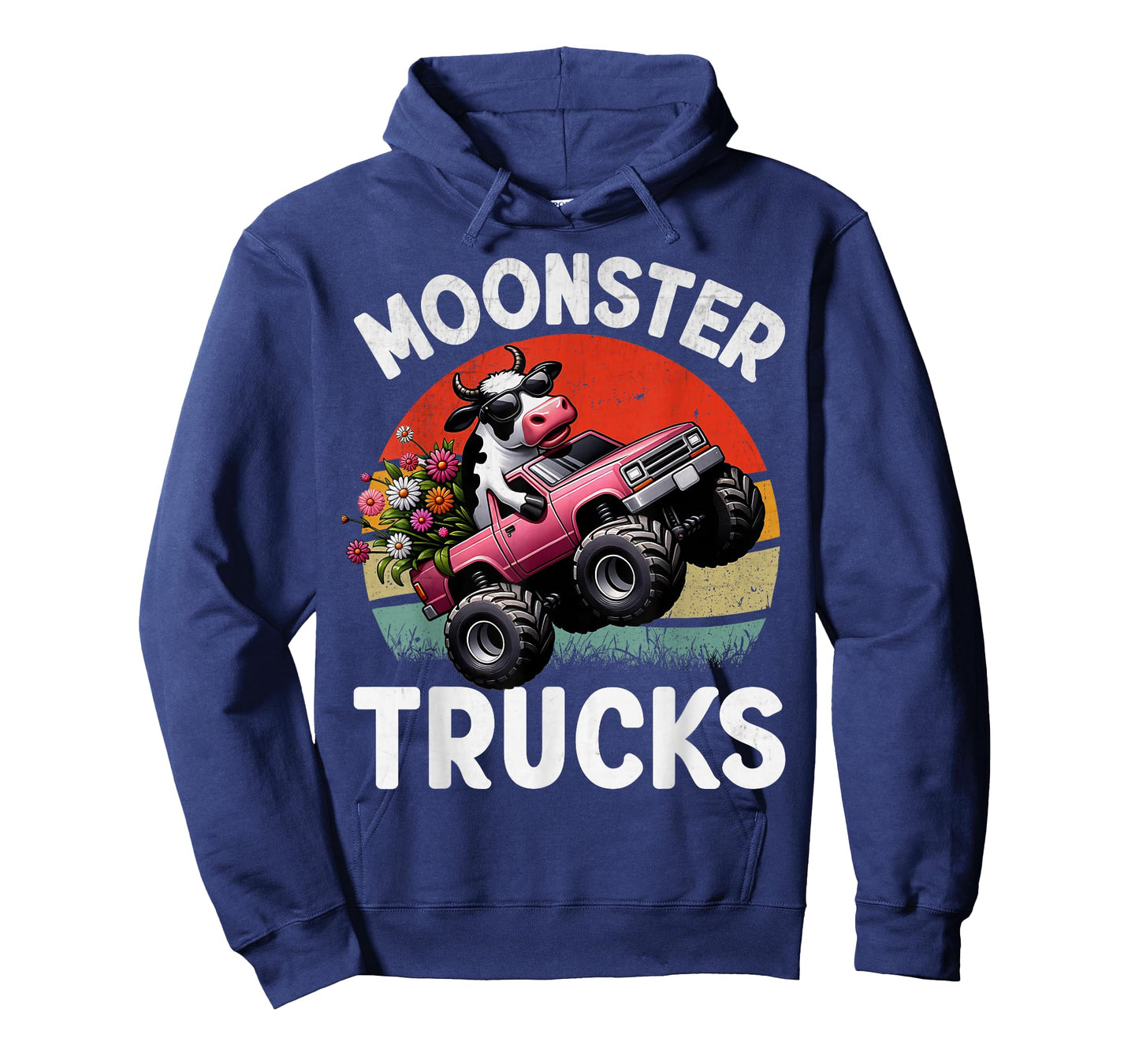 Funny Monster Truck Cow For Girls Women Monster Truck Party T-Shirt