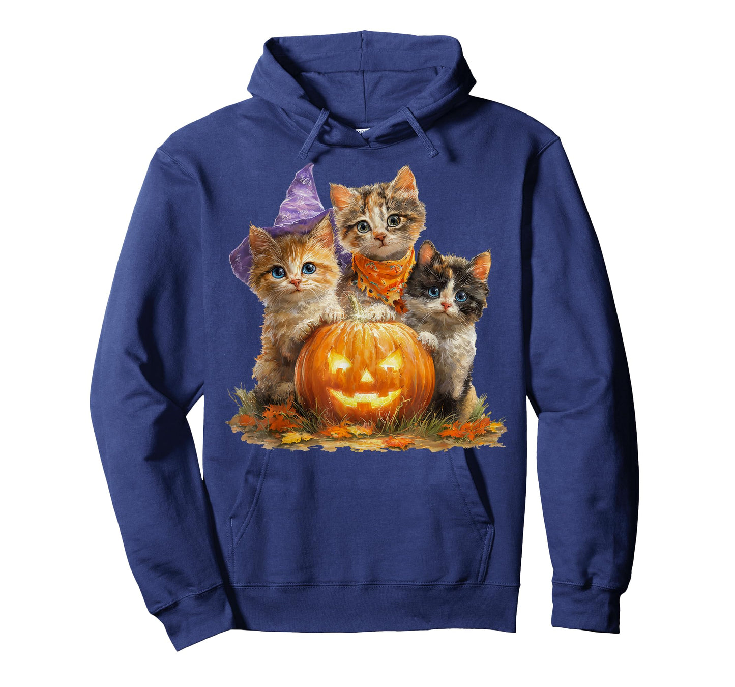 Vintage Kittens Pumpkin Cute Cat Spooky Season Halloween T-Shirt