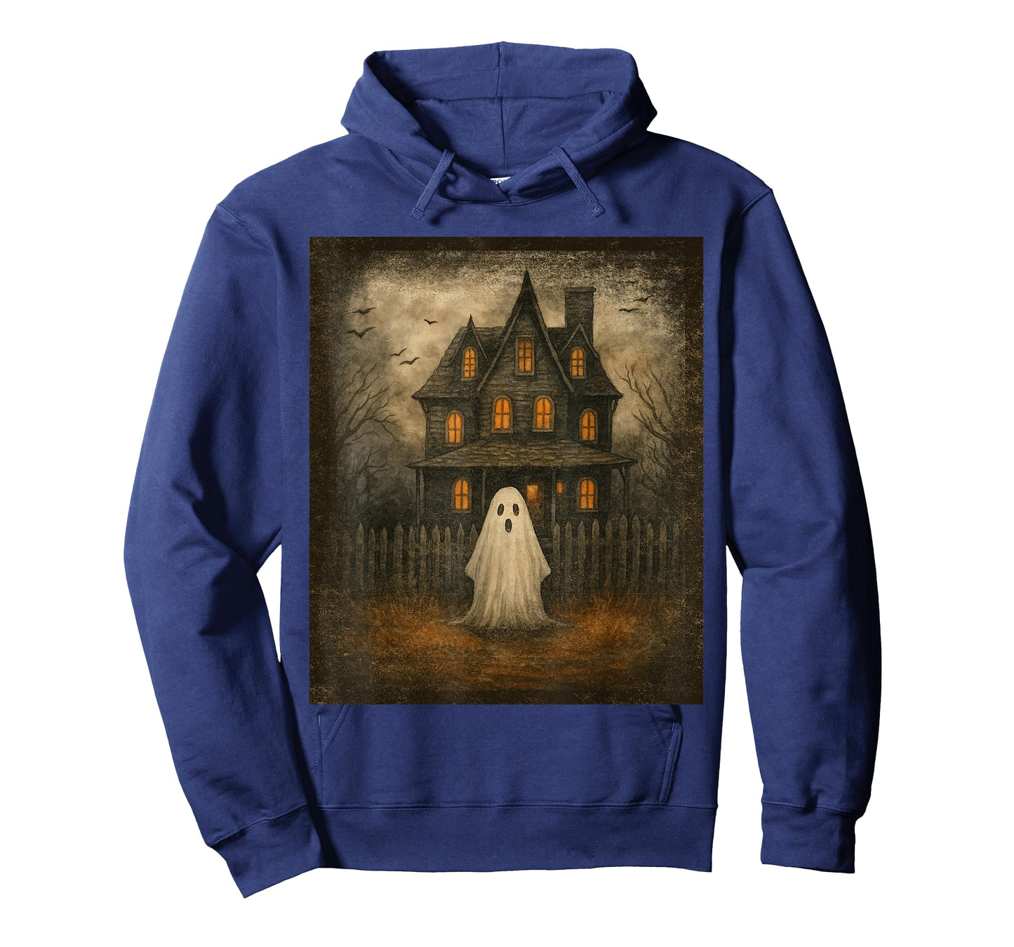 Vintage Ghost Boo Haunted House Halloween Costumes Boy Men T-Shirt