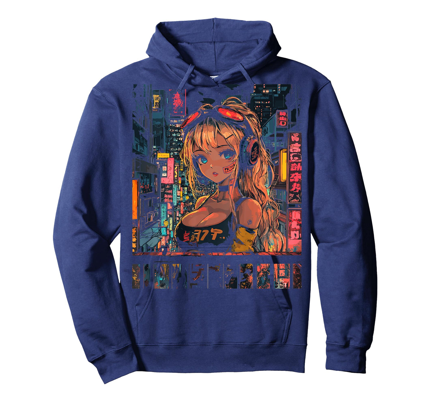 Anime Girl Japan Back Printed Graphic T-Shirt