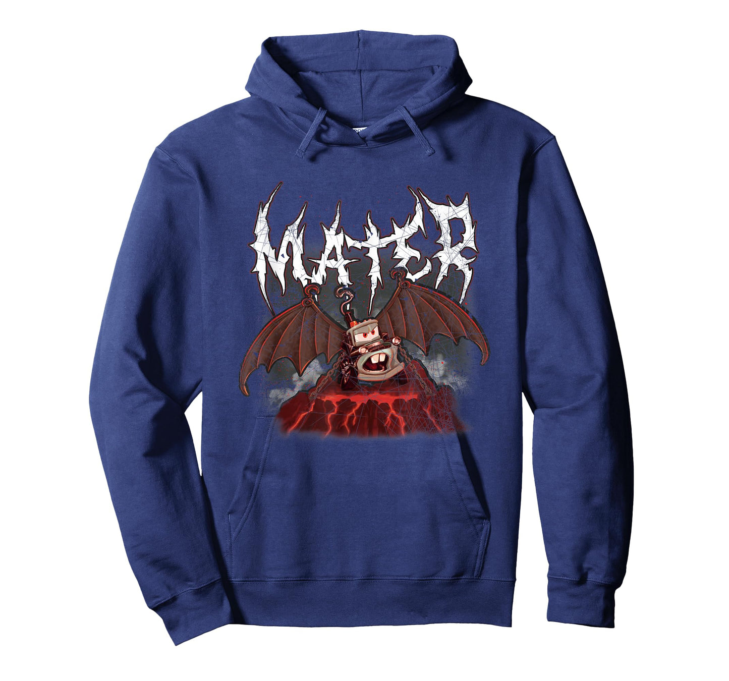 Disney Pixar Cars Metal Bat Rocker Mater Big Chest Logo T-Shirt