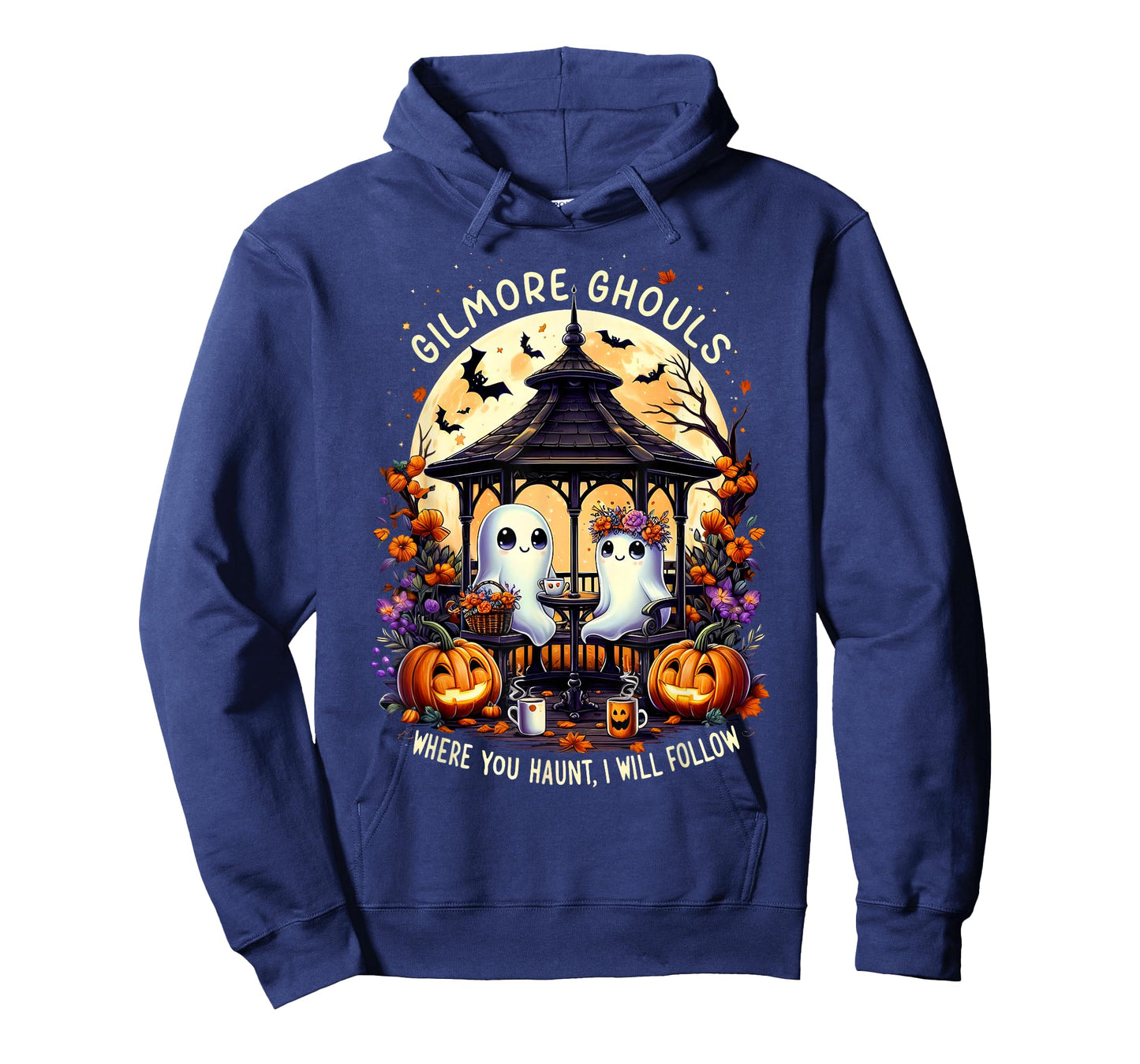 Halloween Ghost Gilmore Ghouls Where You Haunt I Will Follow T-Shirt