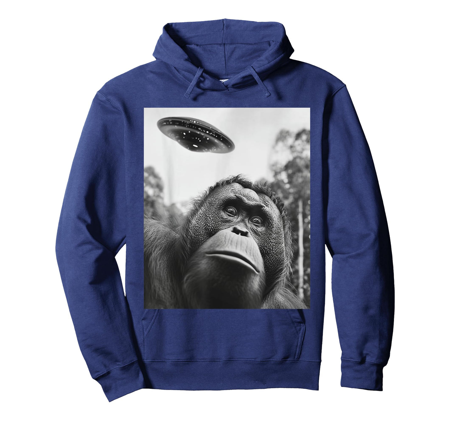 Selfie - Funny Alien Selfie Orangutan UFO T-Shirt