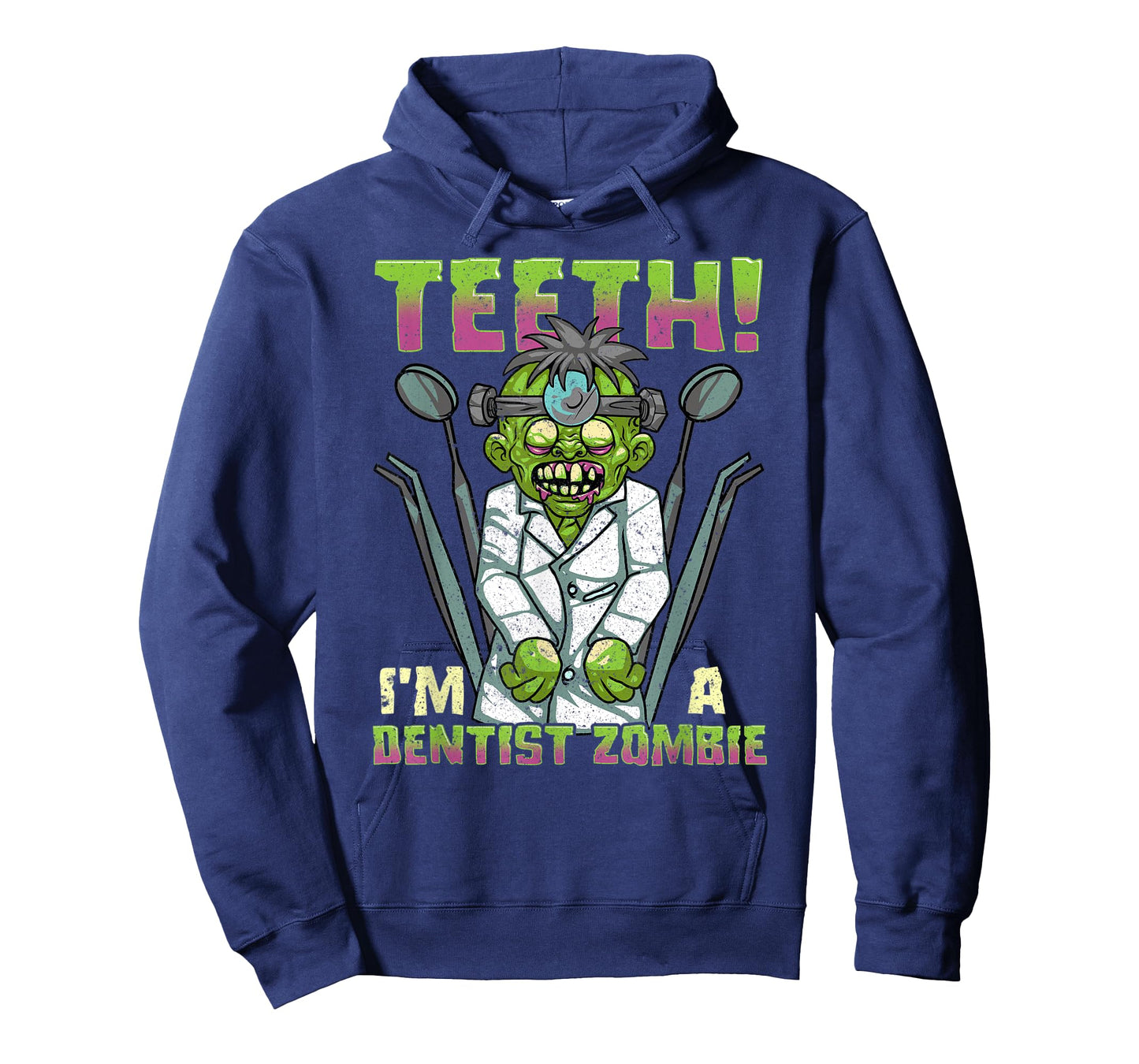 Funny Halloween Dentist Zombie Dental Hygienist Assistant T-Shirt