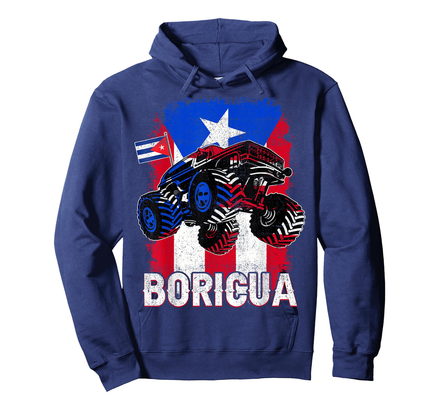 Boricua Puerto Rican Flag Monster Truck Rico Kid Boy Toddler T-Shirt